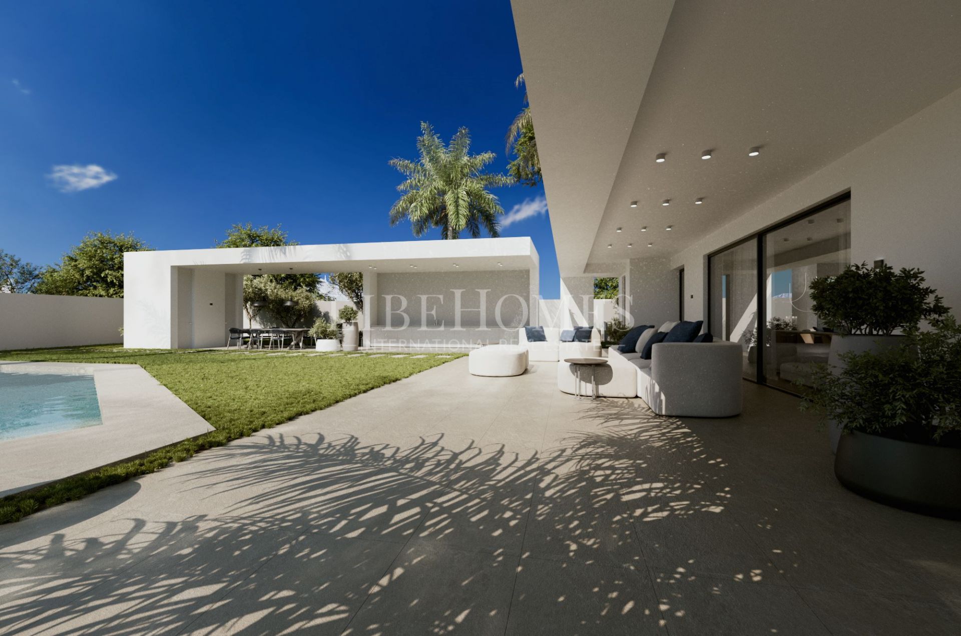 Villa de style moderne, toute neuve, vue mer, à Marbella Golden Mile
