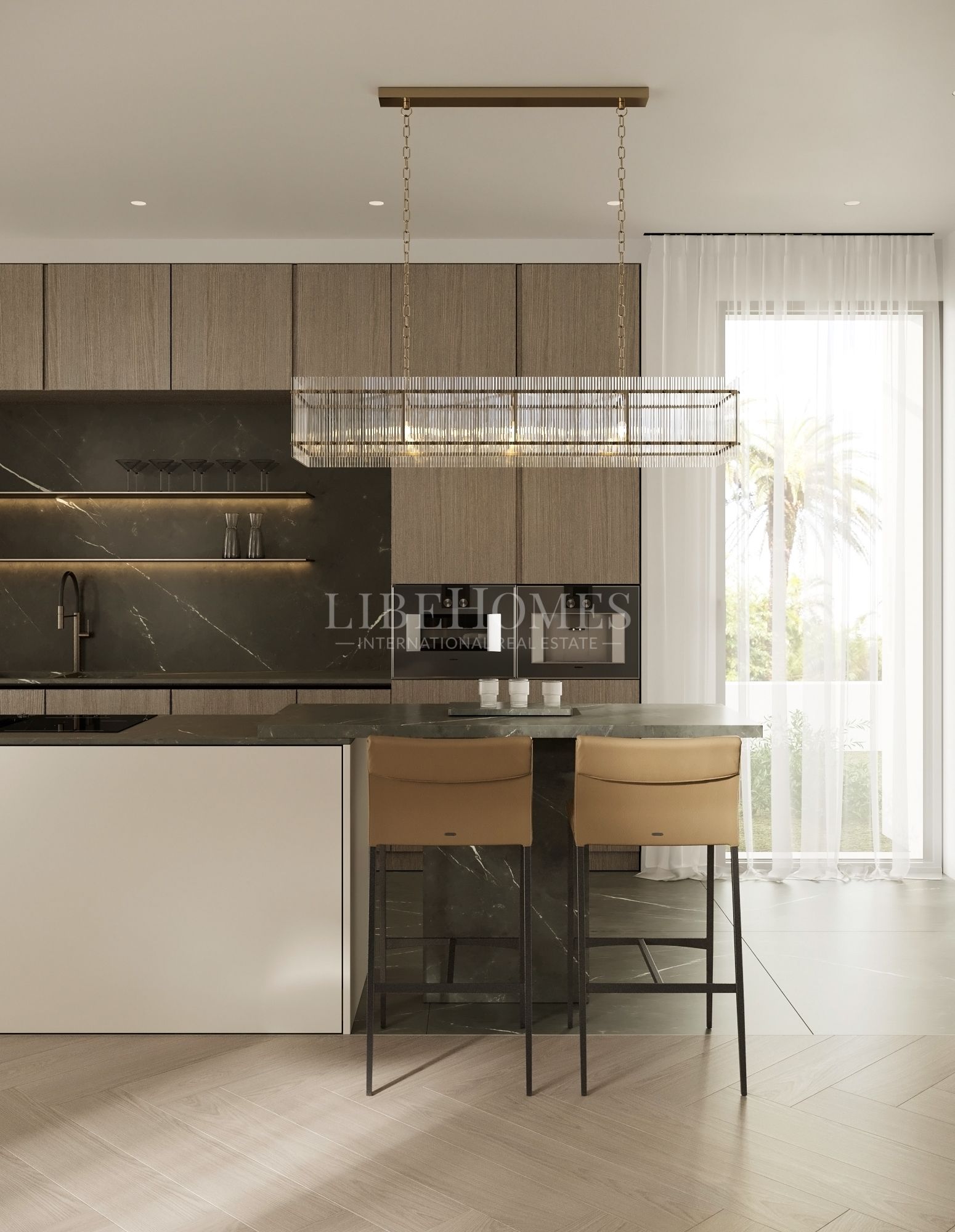 Villa de style moderne, toute neuve, vue mer, à Marbella Golden Mile