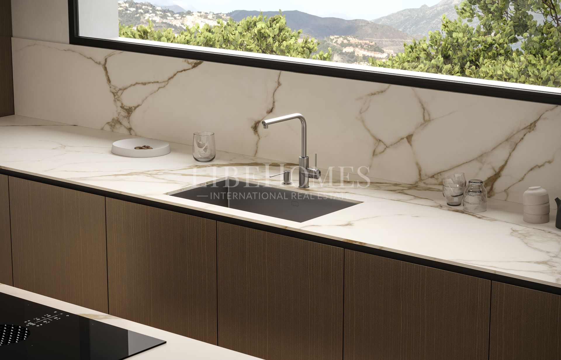 Apartamento de lujo nuevo con vistas al mar increíbles en Benahavis