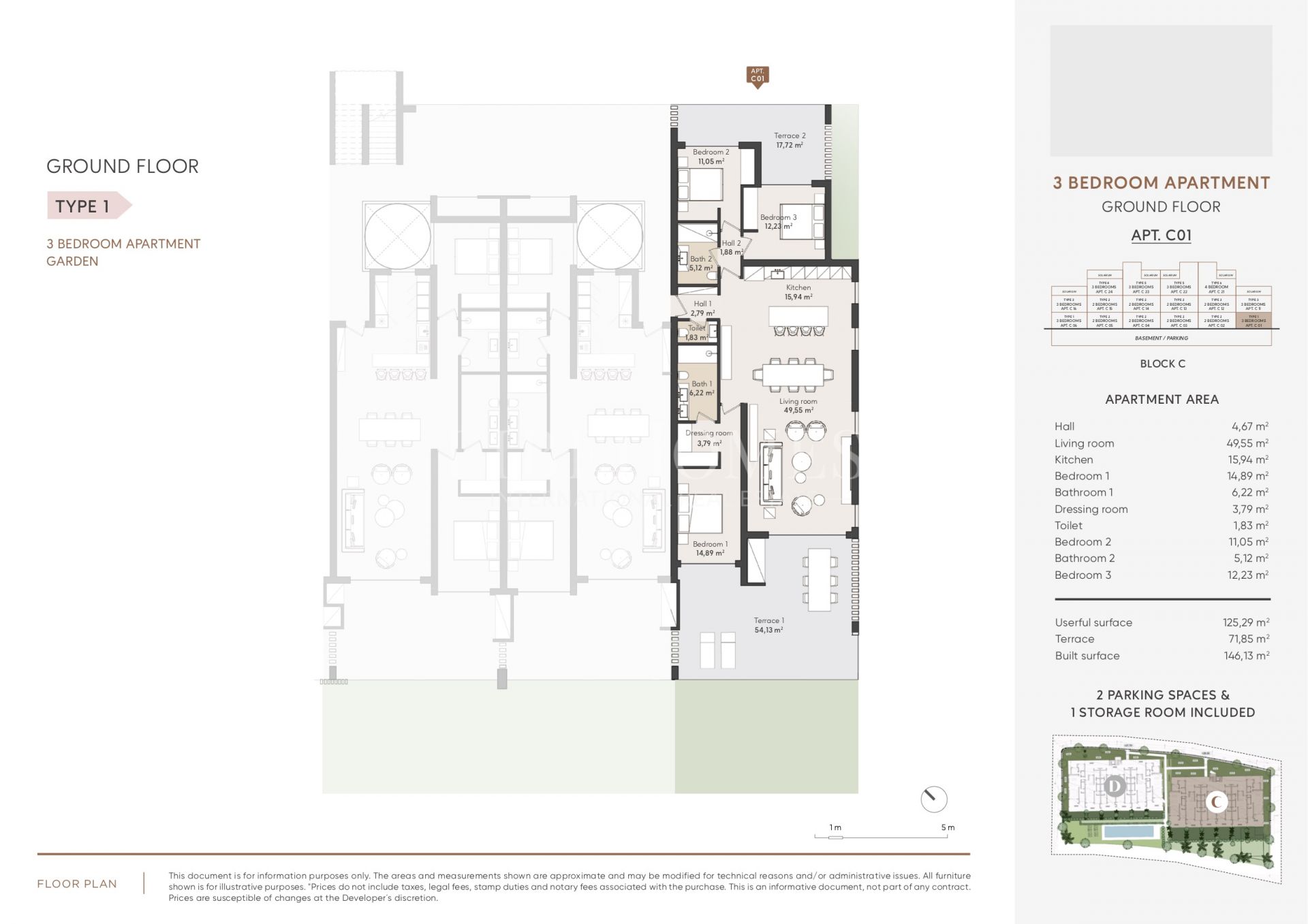 Appartement neuf, en rez-de-chausée, près de la plage, à Estepona