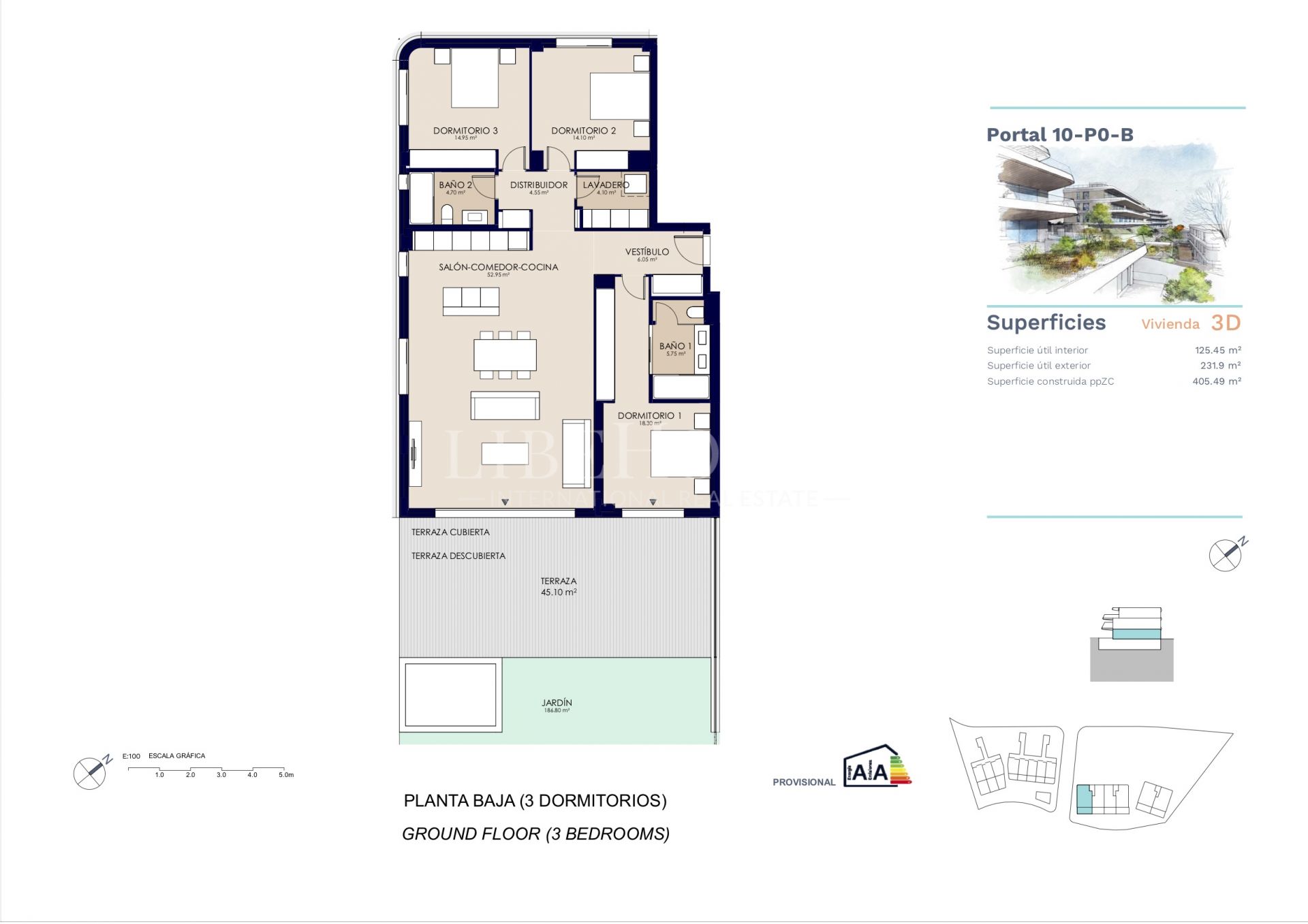 New ground floor apartment with sea views, New Golden Mile, Estepona