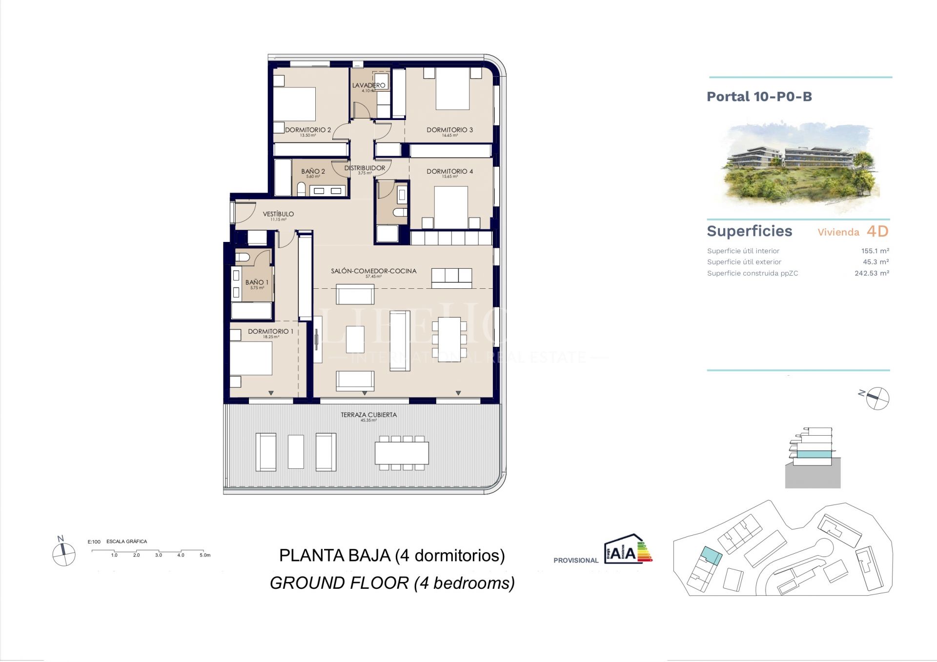 New ground floor apartment, sea views, New Golden Mile, Estepona