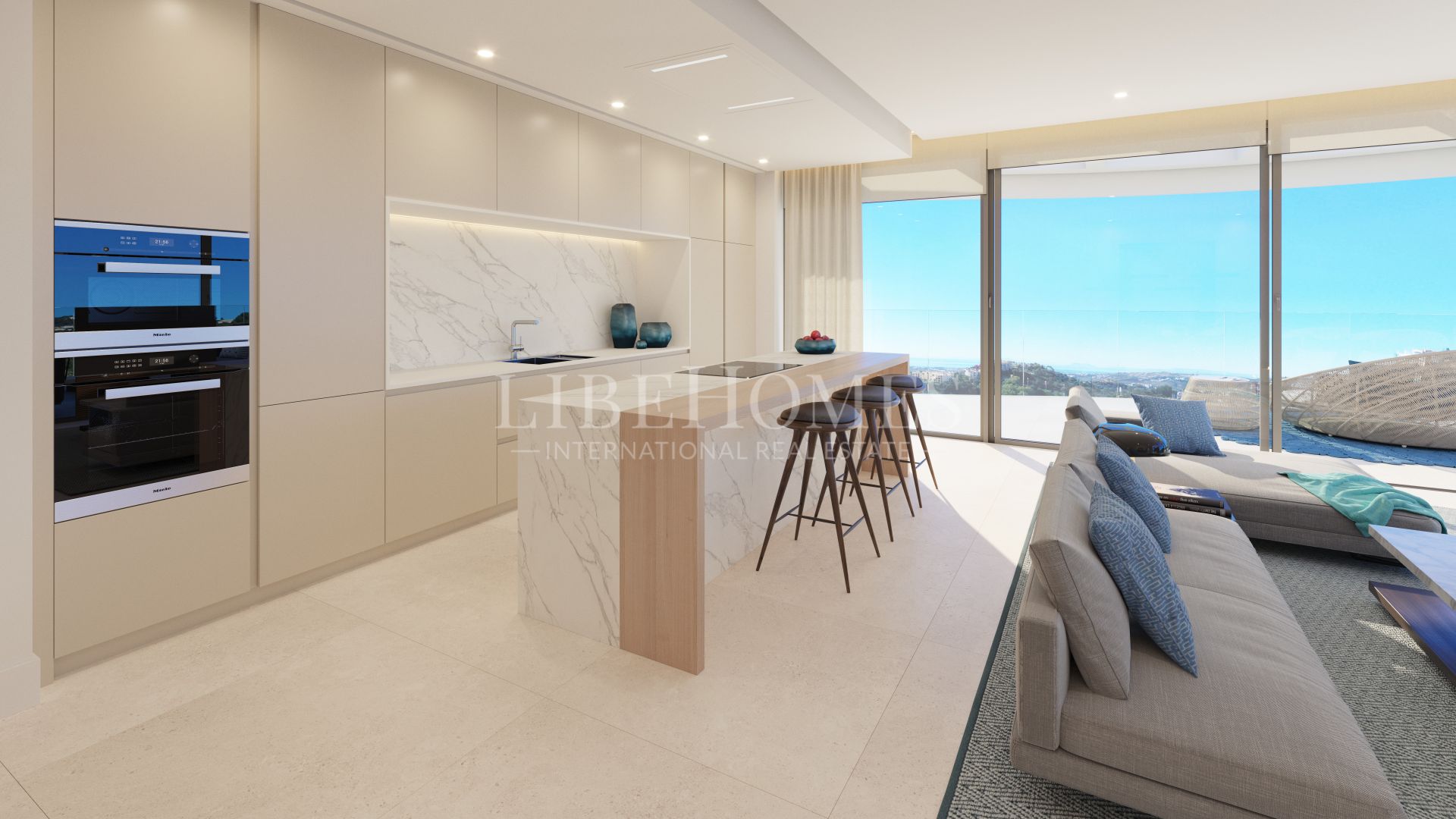 Apartamento de lujo nuevo, vistas al mar, Benahavis, Marbella