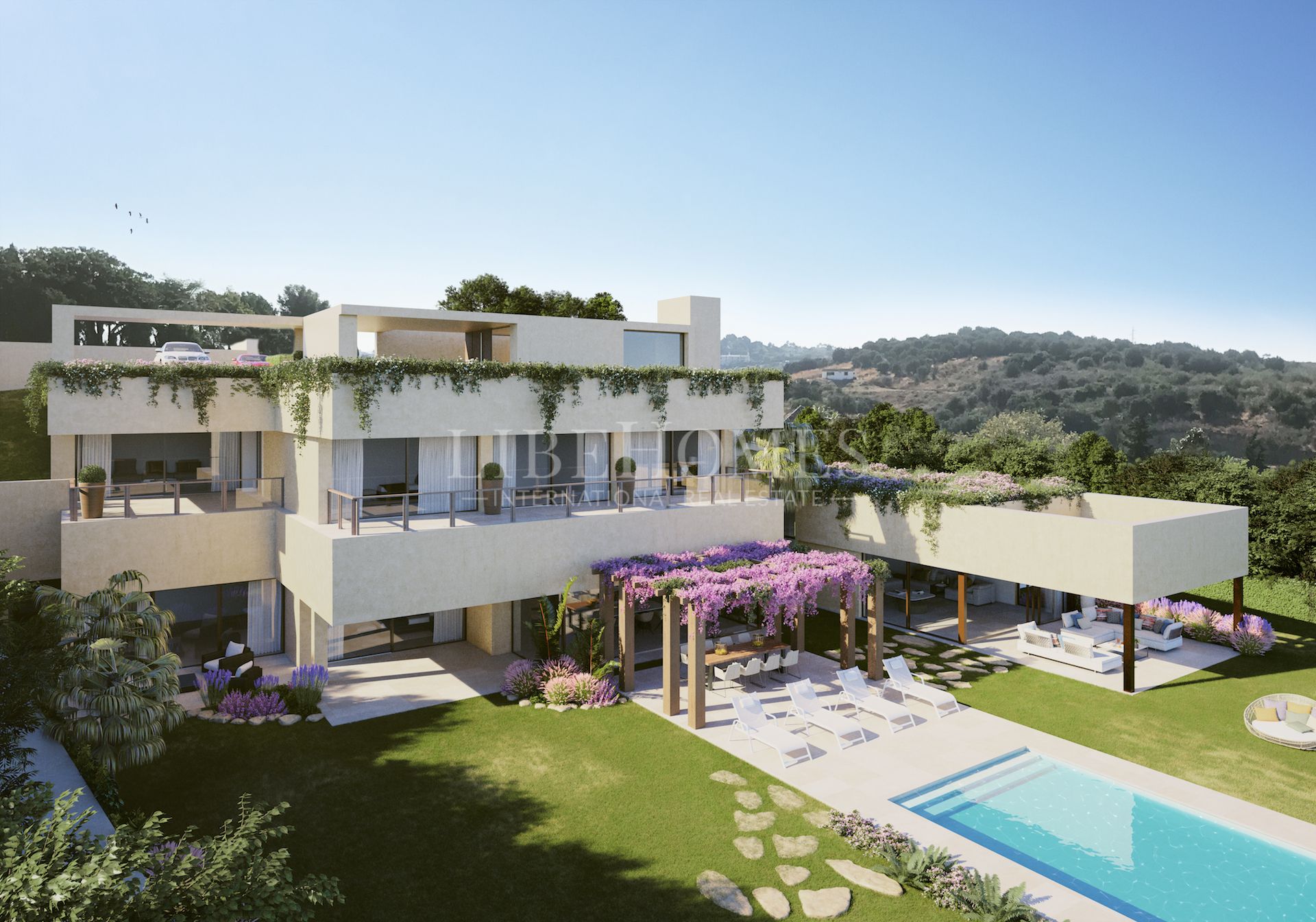Turnkey project, modern-style luxury villa in Los Flamingos, Benahavis
