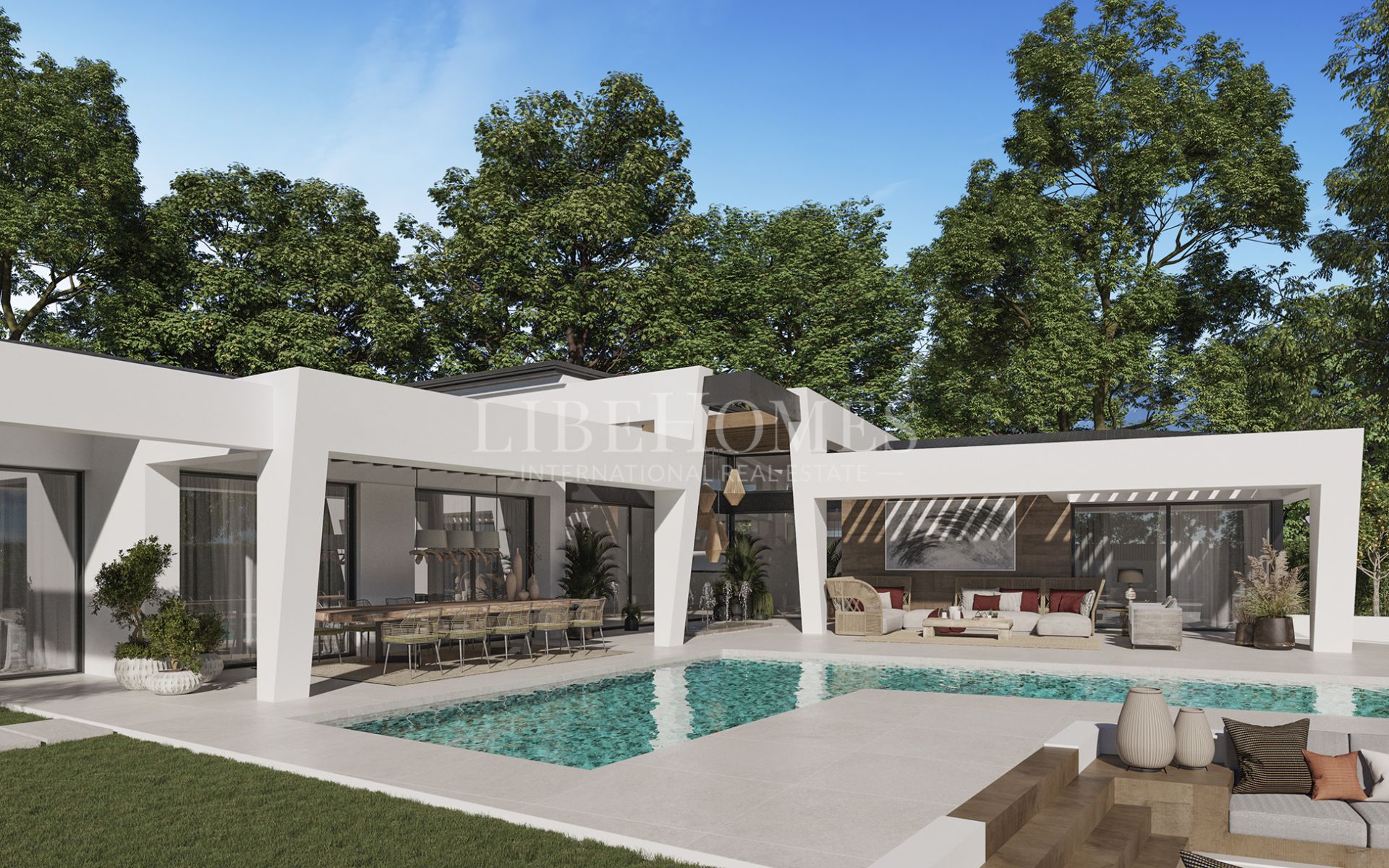 Nueva promoción de 3 villas de 1 planta en Nueva Andalucía, Marbella