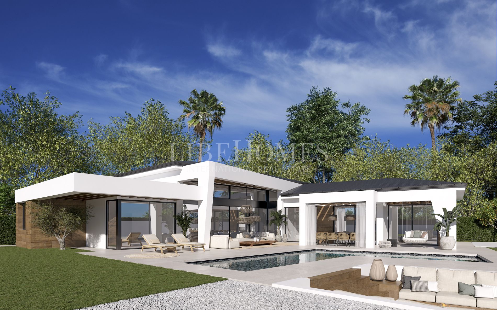Nueva promoción de 3 villas de 1 planta en Nueva Andalucía, Marbella