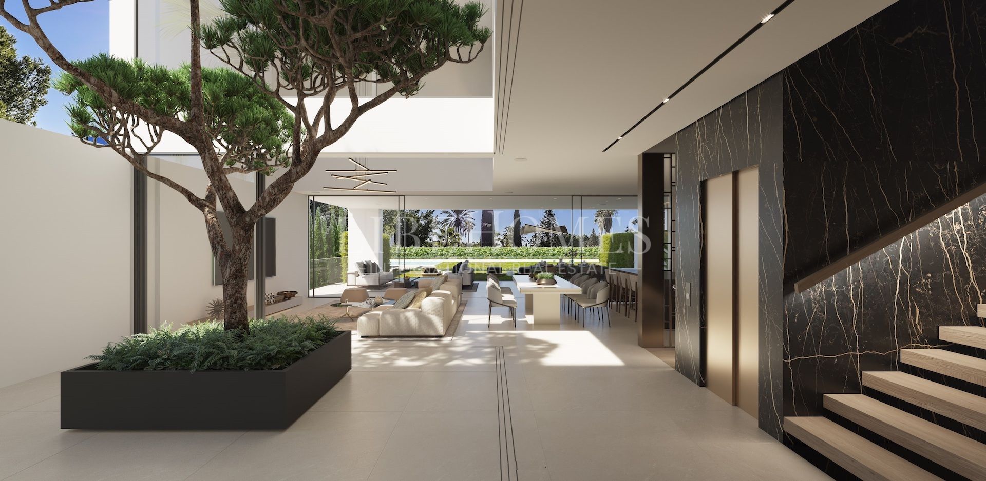 Development of villas with sea views in Nueva Andalucia, Marbella