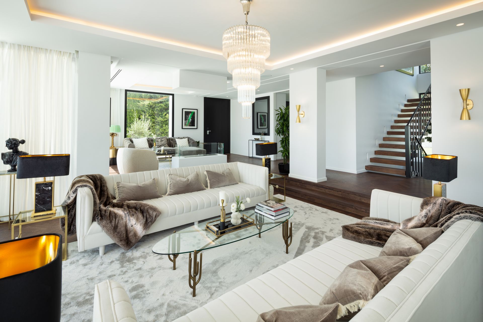 New villa with panoramic sea views and golf views in Los Naranjos