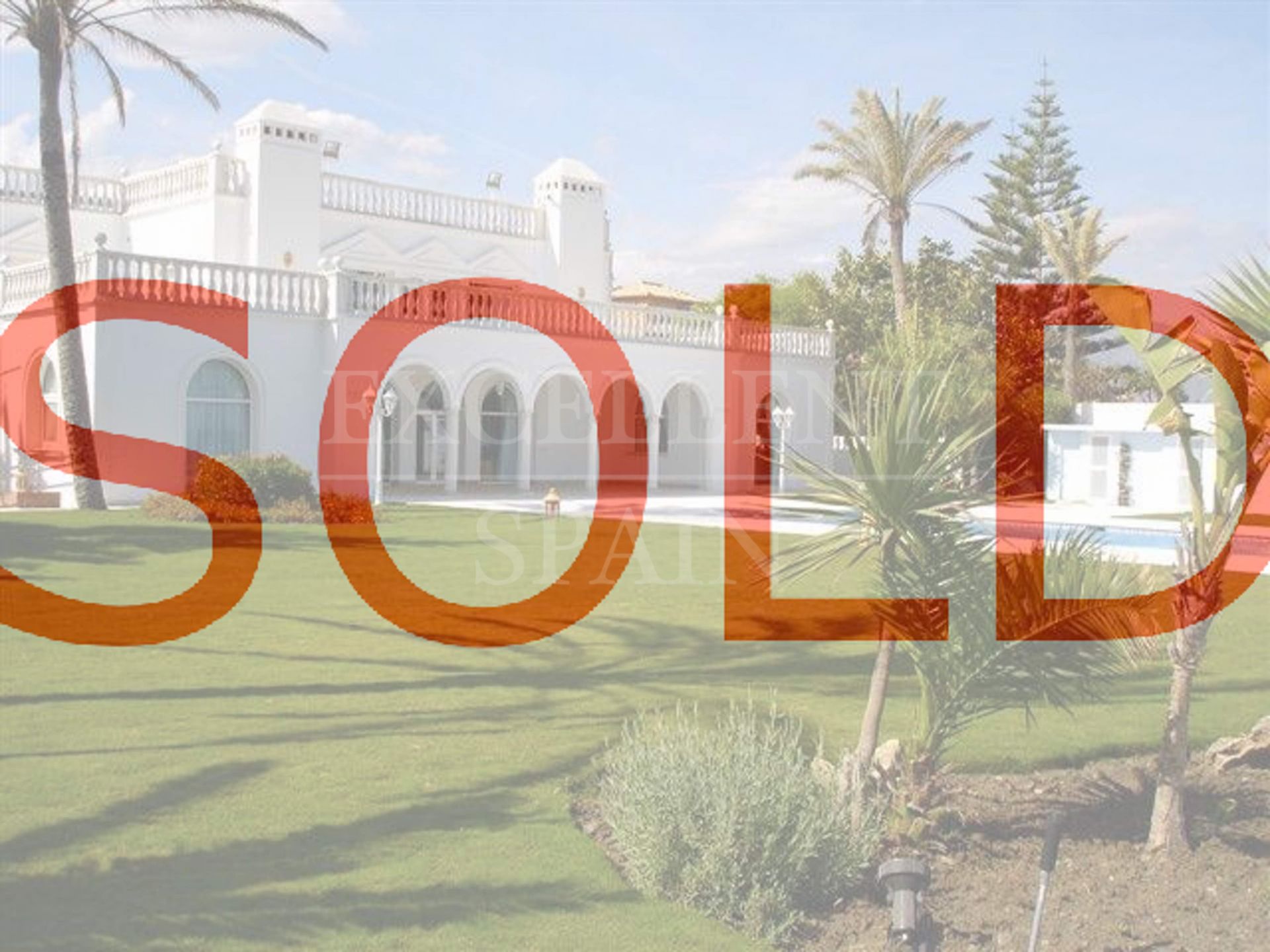 Casasola, Estepona, frontline beach Moorish style villa for sale