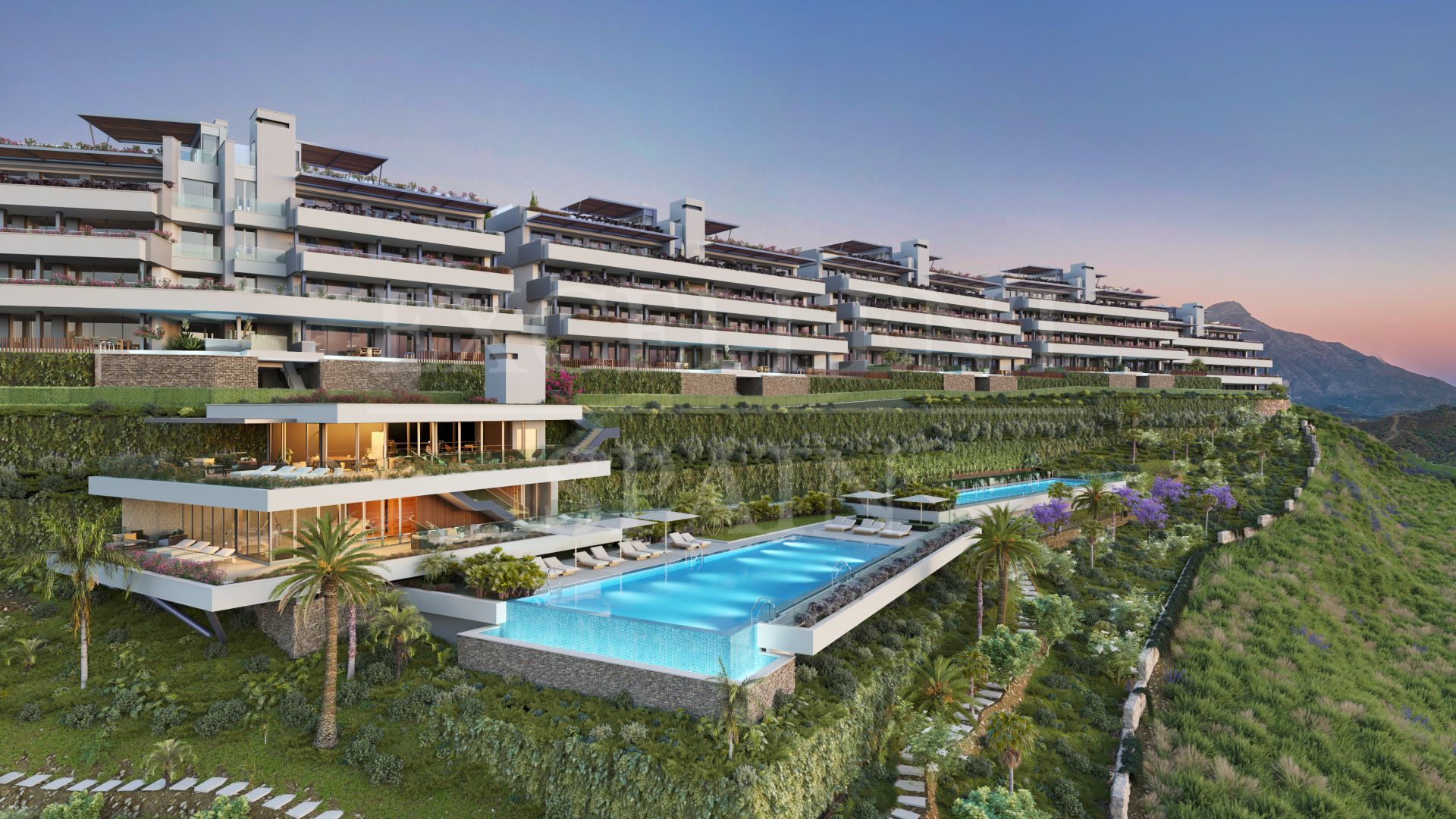 Luxe nieuwe appartementen met ongeëvenaard uitzicht op zee in Tiara, La Quinta, Benahavís