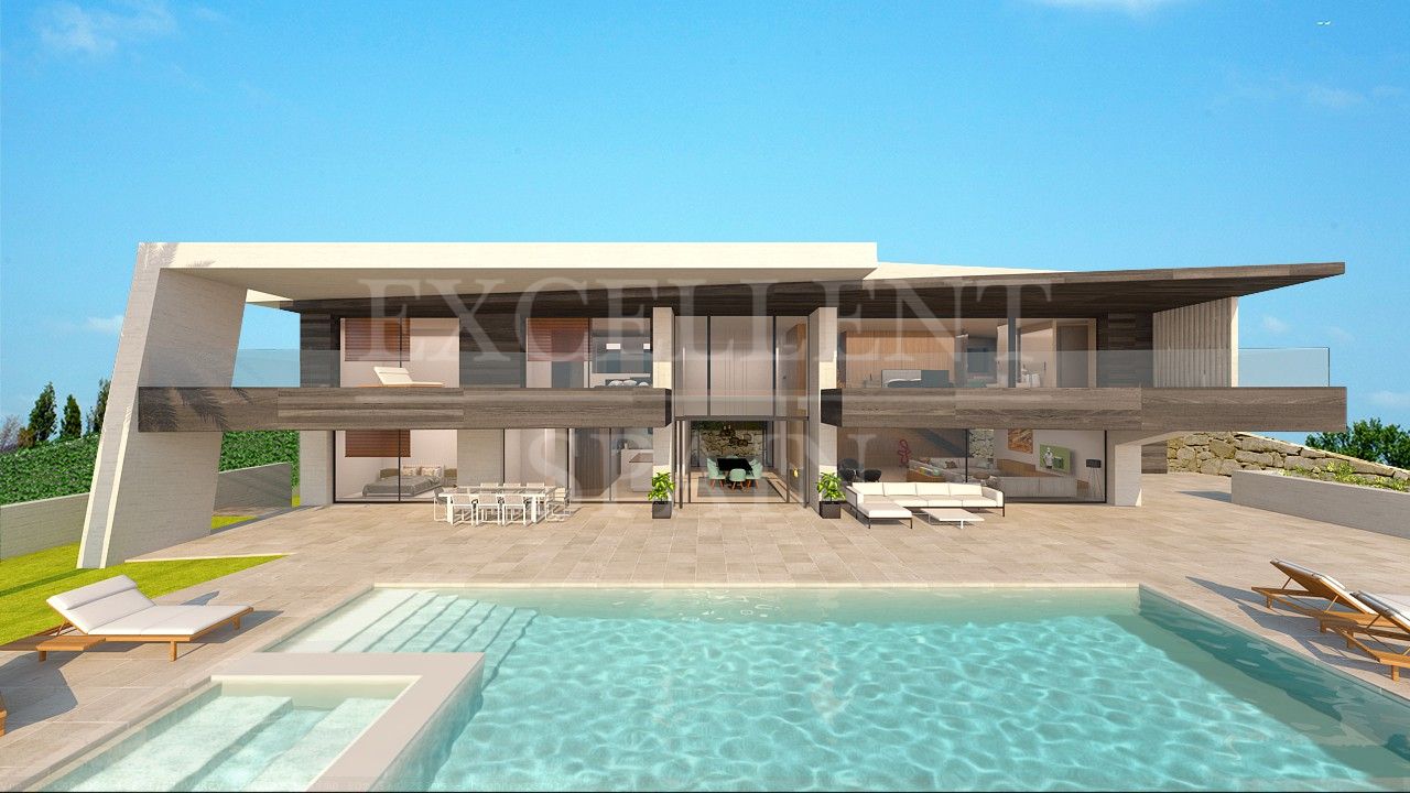 Nueva Andalucia, Marbella, moderne, hedendaagse villa in aanbouw te koop