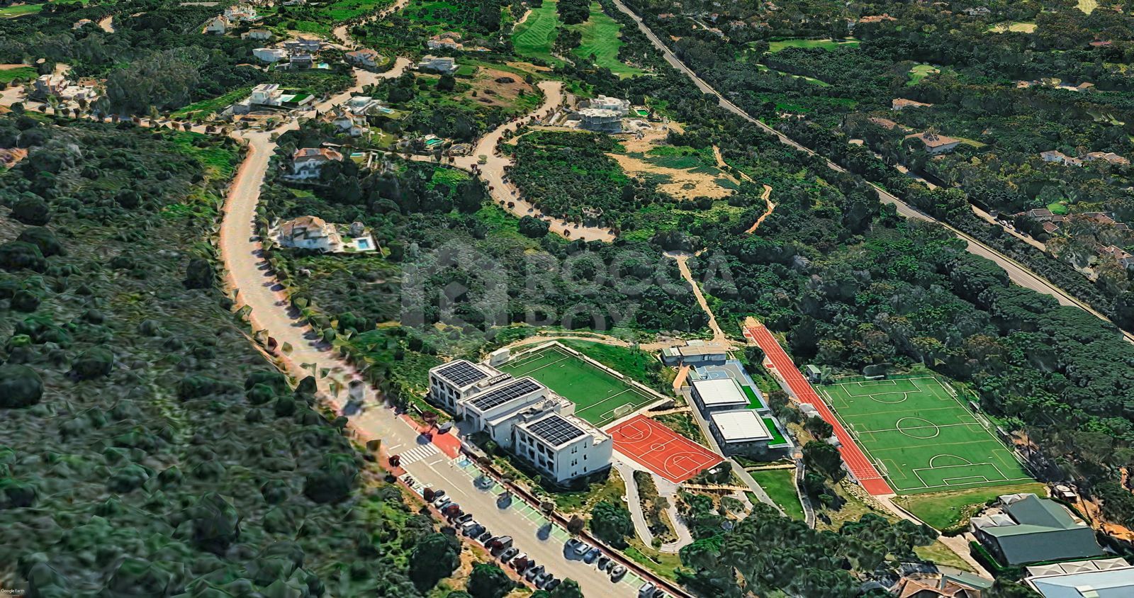 Large south-facing plot with sea views