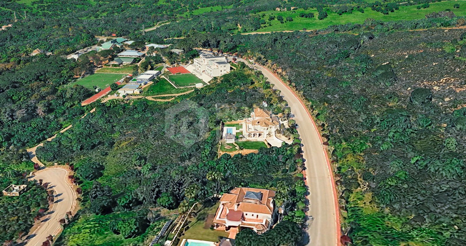 Large south-facing plot with sea views