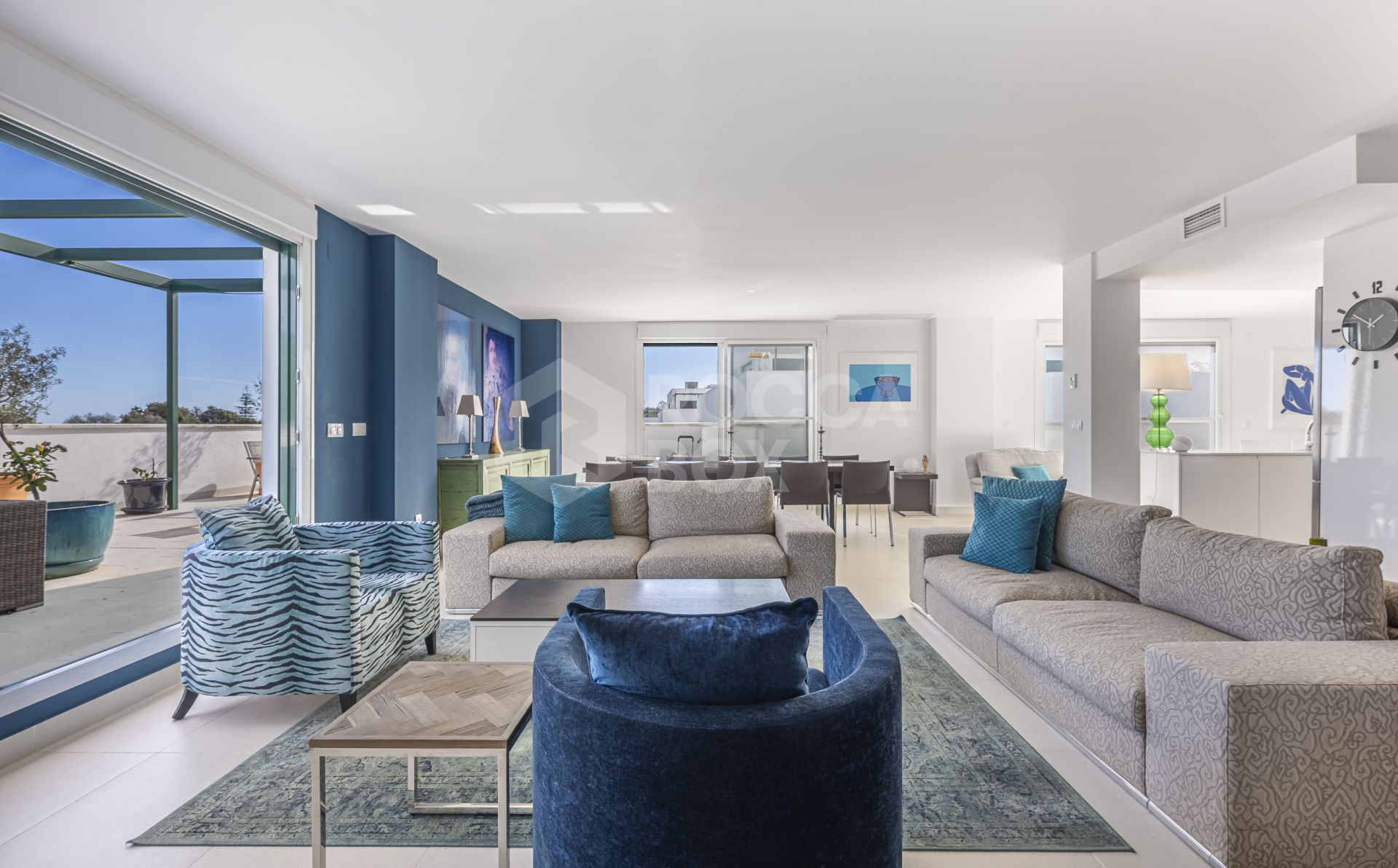 Beautiful Southwest-Facing Three-Bedroom with Two Large Terraces in La Rerserva