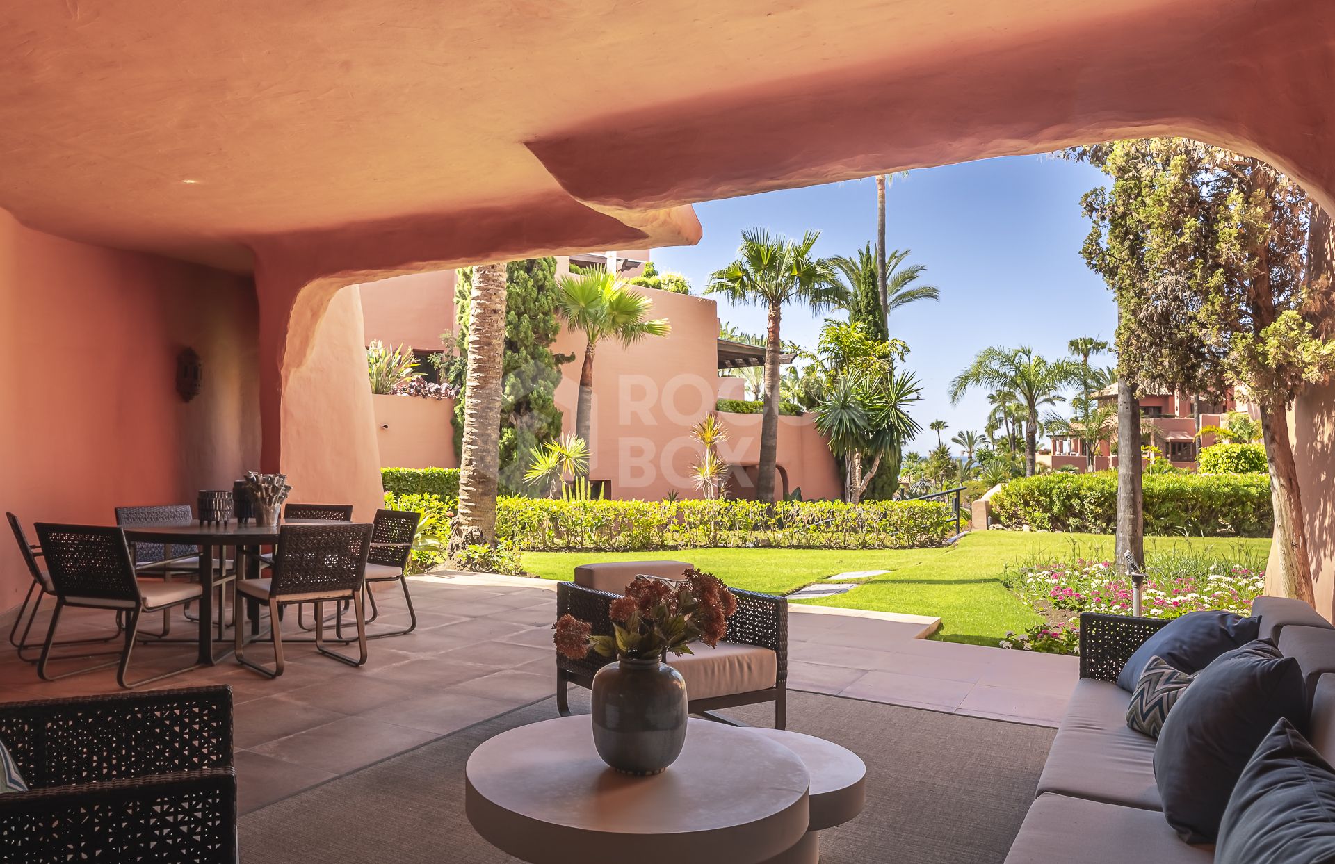 Renovated Luxury ground floor apartment in Five Star Beach Front Urbanisation Torre Bermeja Estepona