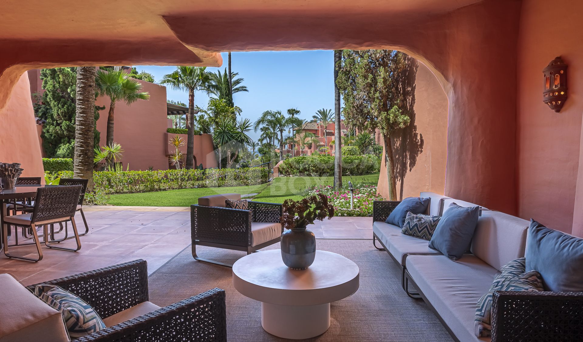Renovated Luxury ground floor apartment in Five Star Beach Front Urbanisation Torre Bermeja Estepona