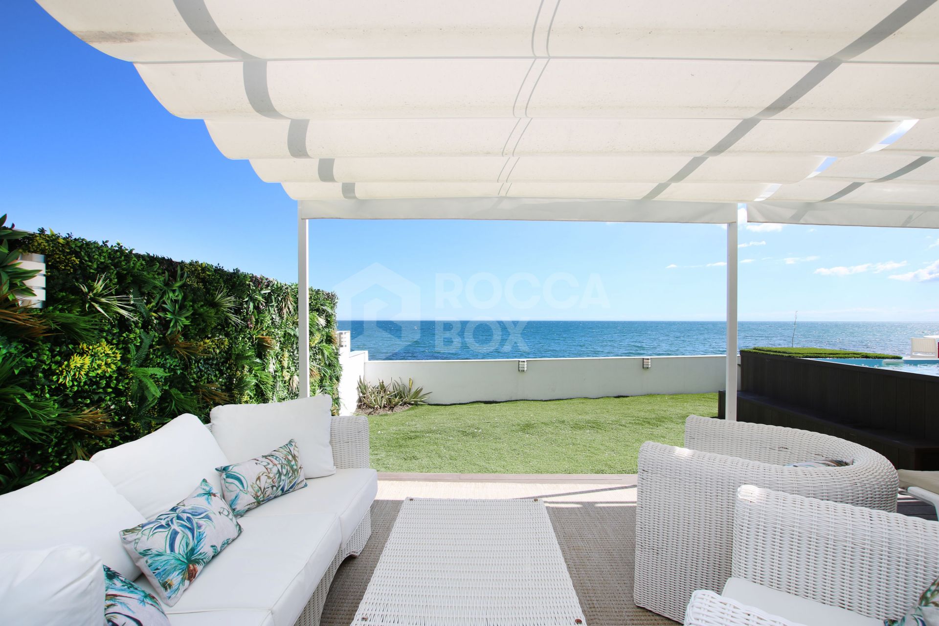 Spectacular Waterfront Duplex with Private Pool & Gardens – Just Steps from the Sea