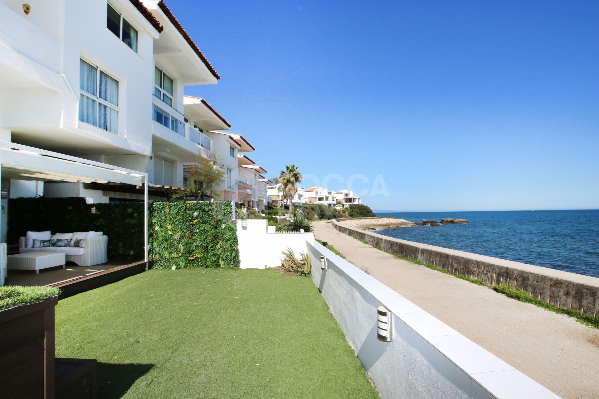 Spectacular Waterfront Duplex with Private Pool & Gardens – Just Steps from the Sea