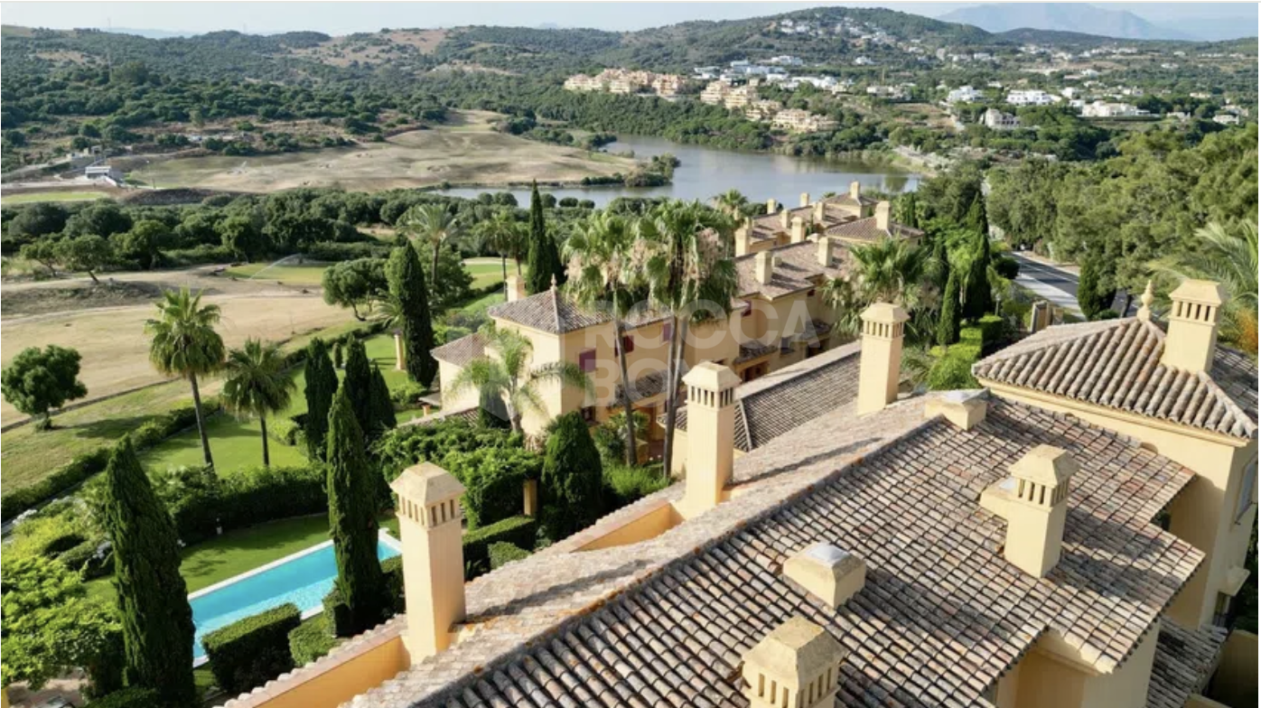 Stylish 4-Bedroom Townhouse in the Exclusive gated Almenara Golf, Panoramic Golf, Mountain & Partial Lake Views in Sotogrande