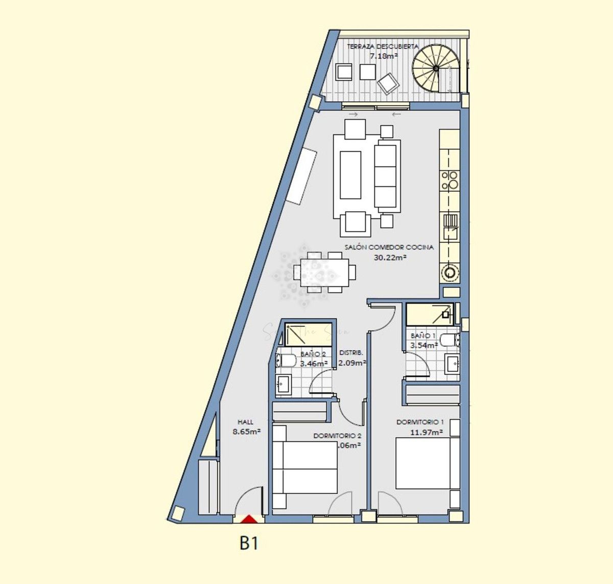 Penthouse w Las Lagunas, Mijas Costa