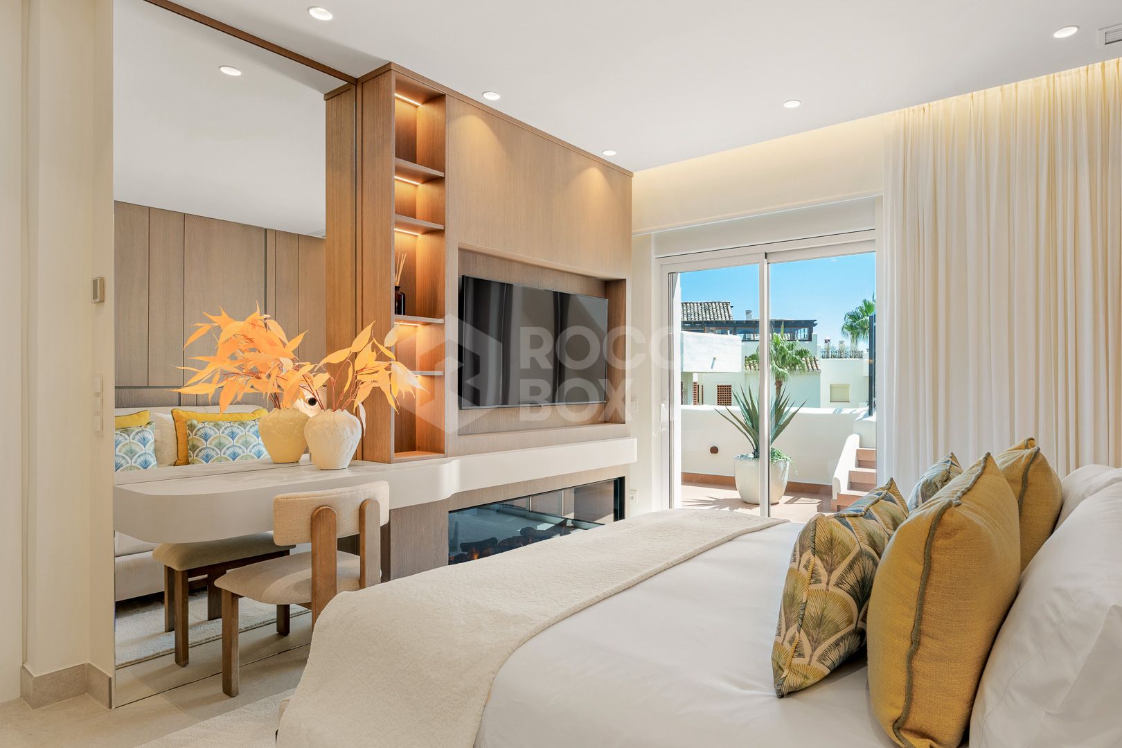 Completely renovated house with unobstructed sea views.