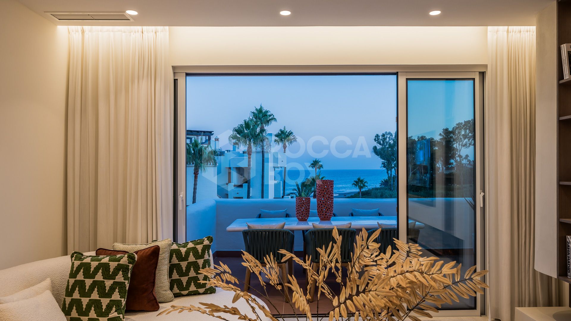 Completely renovated house with unobstructed sea views.