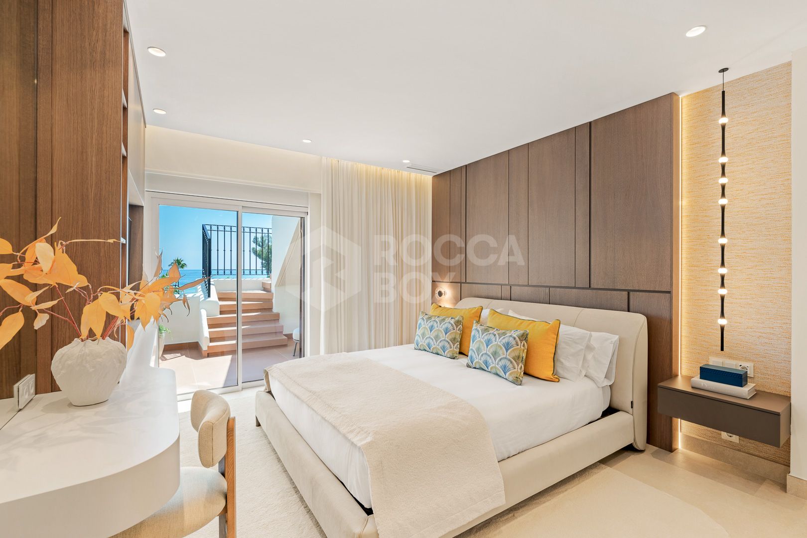 Completely renovated house with unobstructed sea views.