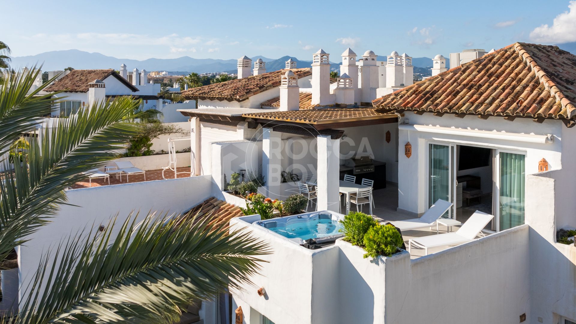Stunning duplex penthouse beach front in the sought after area of Puerto Banús