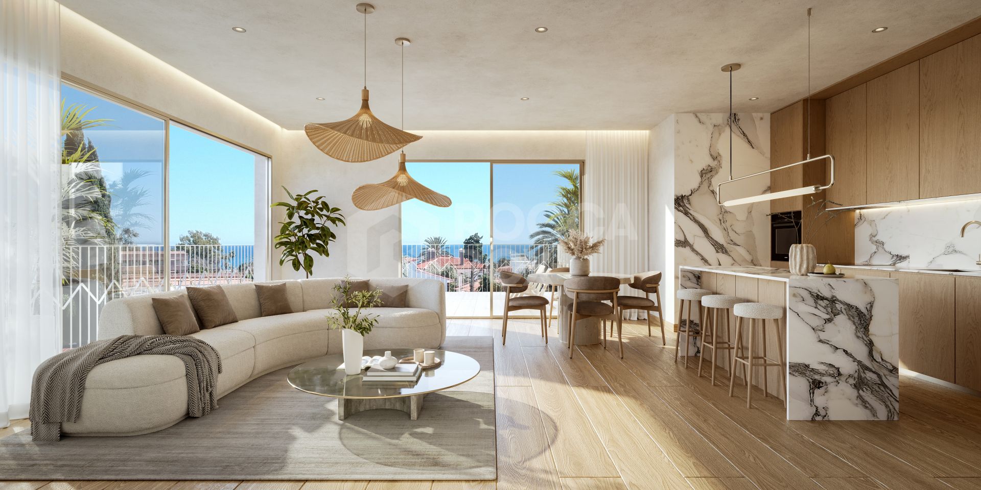 Spectacular penthouse with stunning sea views and private swimming pool
