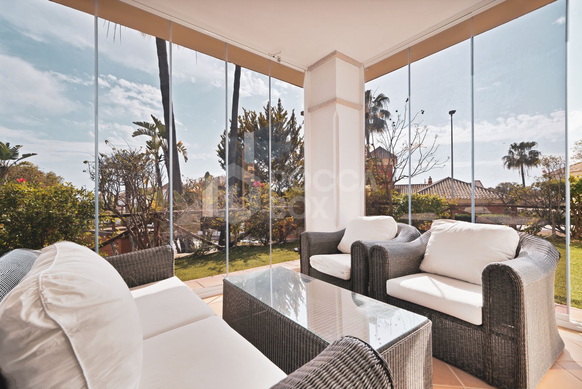 Elegant Semi-Detached Home in Santa Clara Golf – Sea Views, Private Garden & Year-Round Terrace