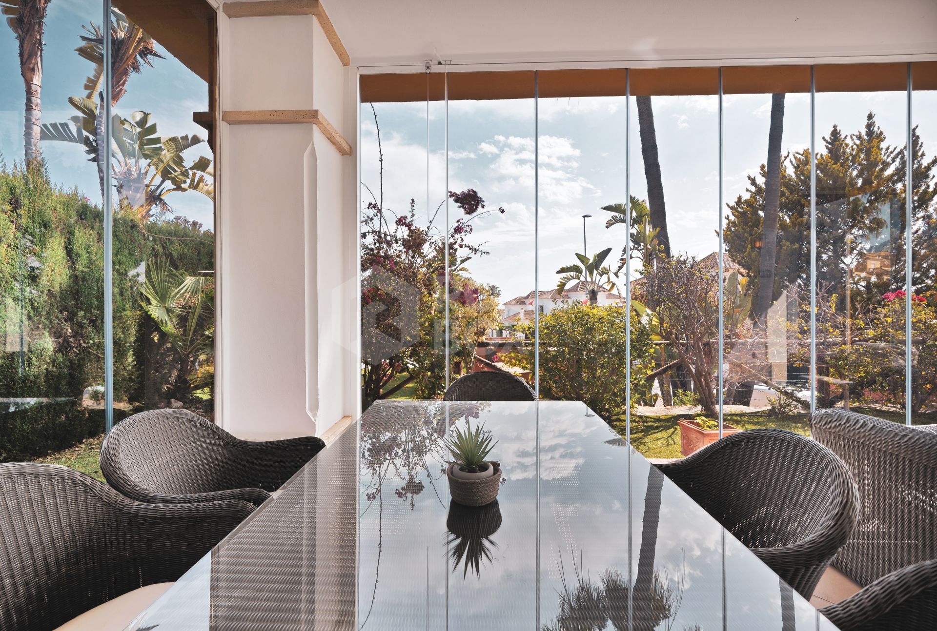 Elegant Semi-Detached Home in Santa Clara Golf – Sea Views, Private Garden & Year-Round Terrace