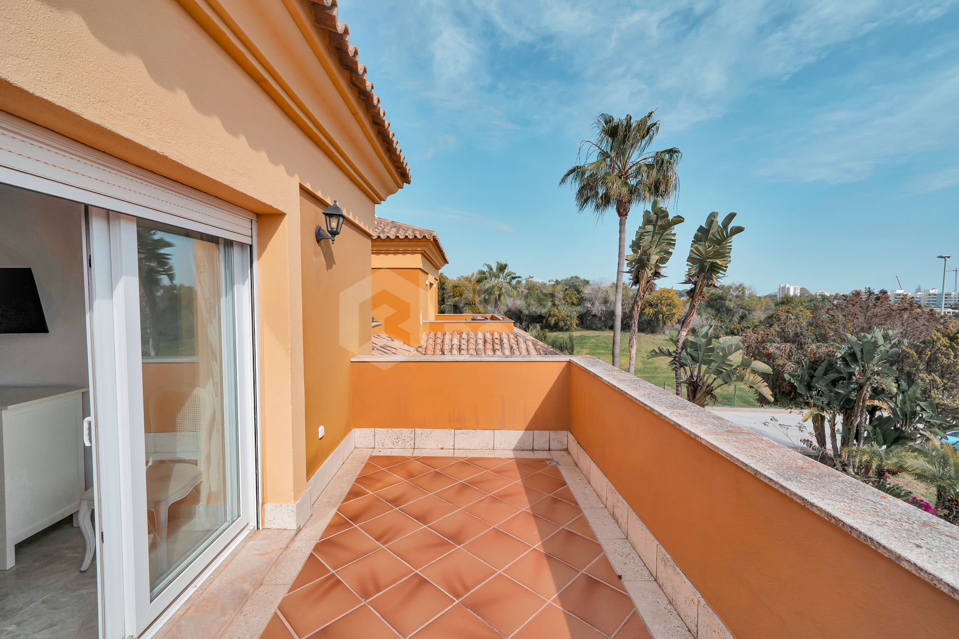 Elegant Semi-Detached Home in Santa Clara Golf – Sea Views, Private Garden & Year-Round Terrace