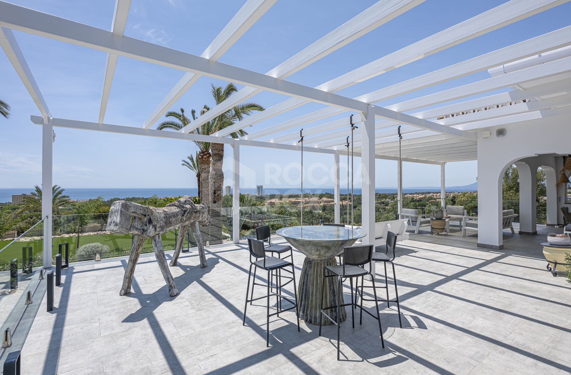 Luxury sea-view villa with development potential for sale in Elviria, Marbella East