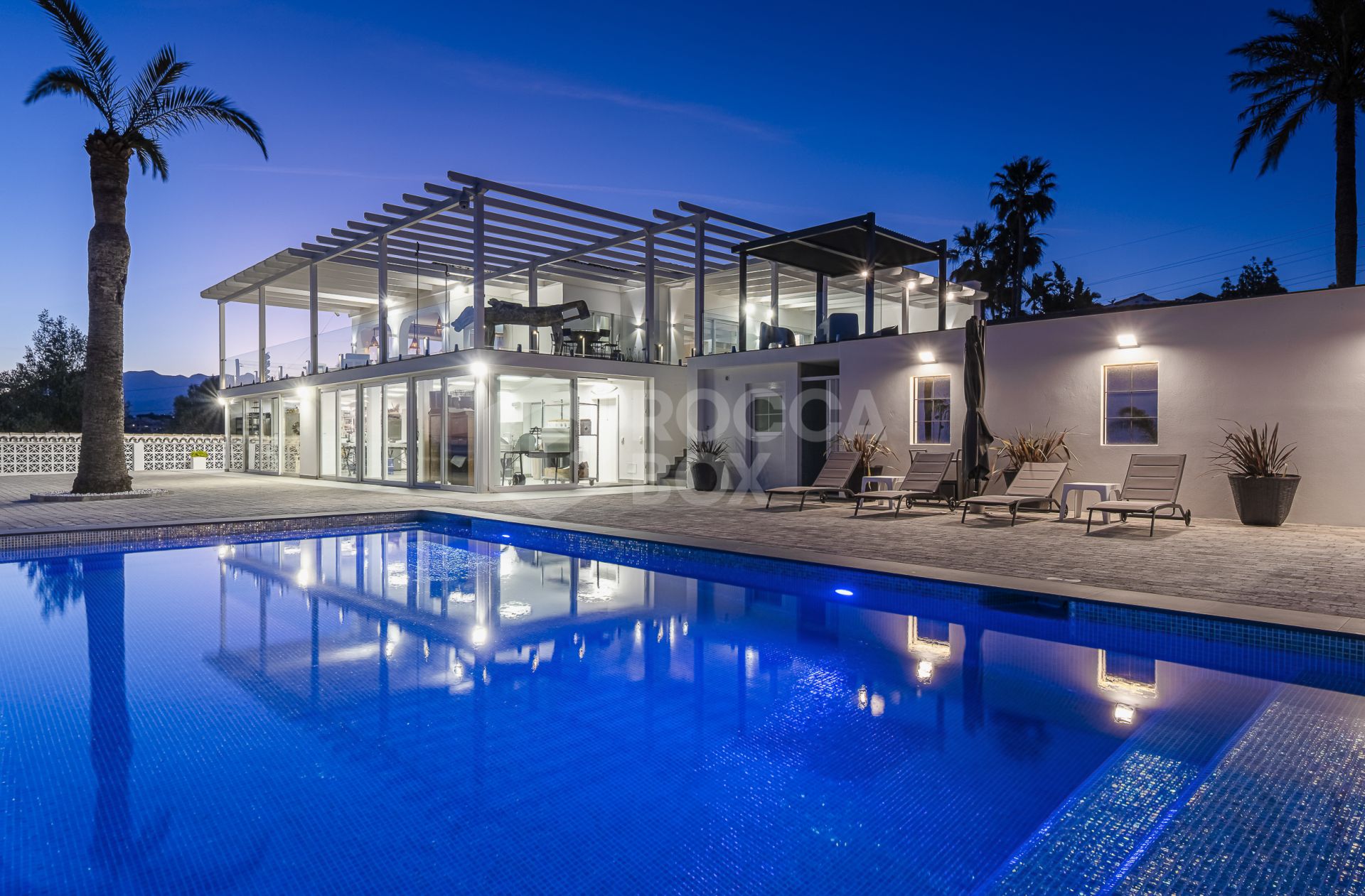 Luxury sea-view villa with development potential for sale in Elviria, Marbella East