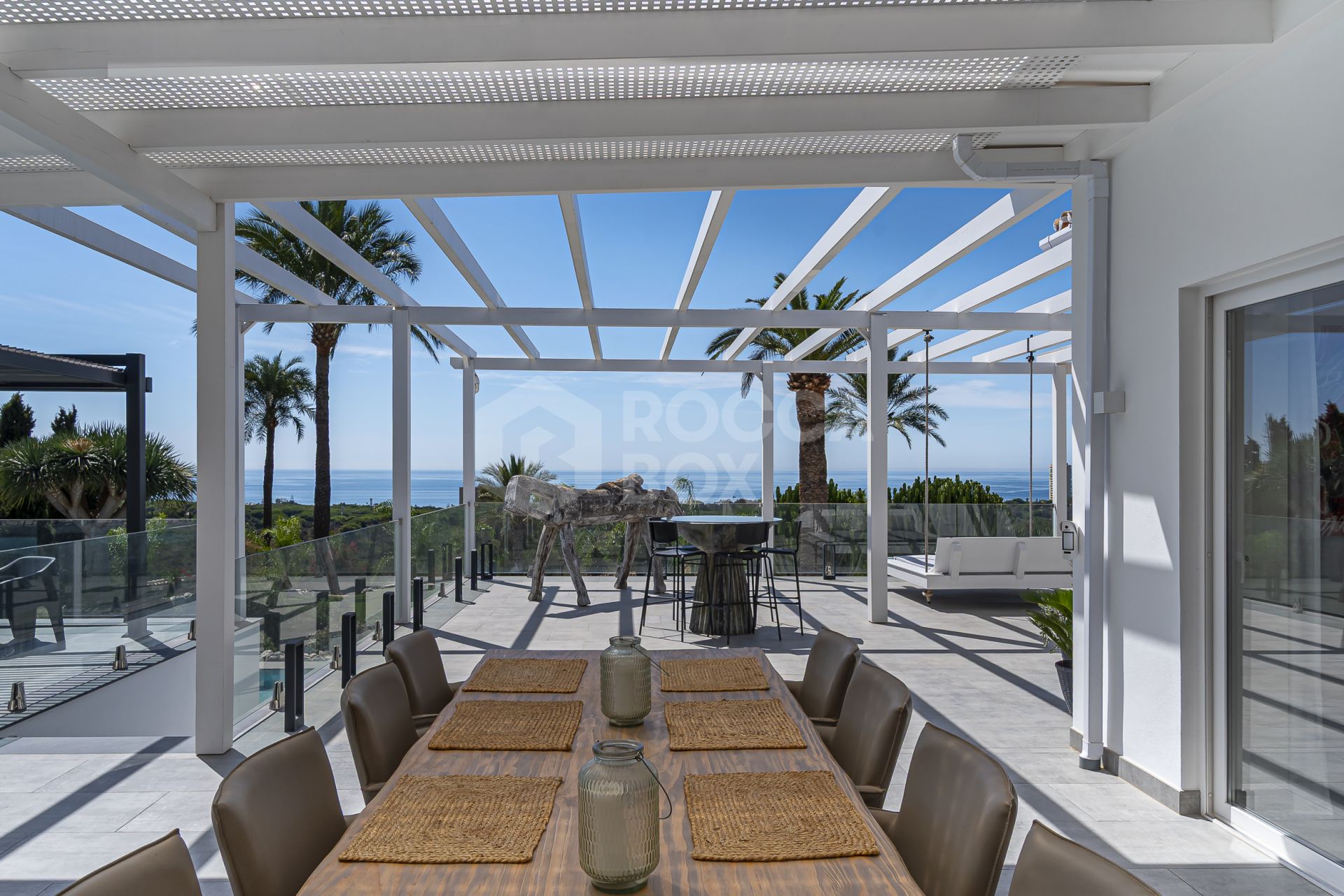 Luxury sea-view villa with development potential for sale in Elviria, Marbella East