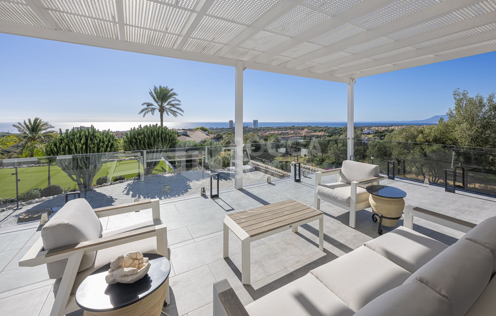 Luxury sea-view villa with development potential for sale in Elviria, Marbella East