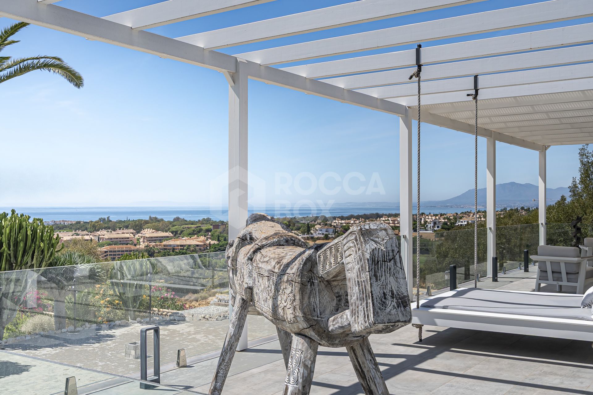 Luxury sea-view villa with development potential for sale in Elviria, Marbella East