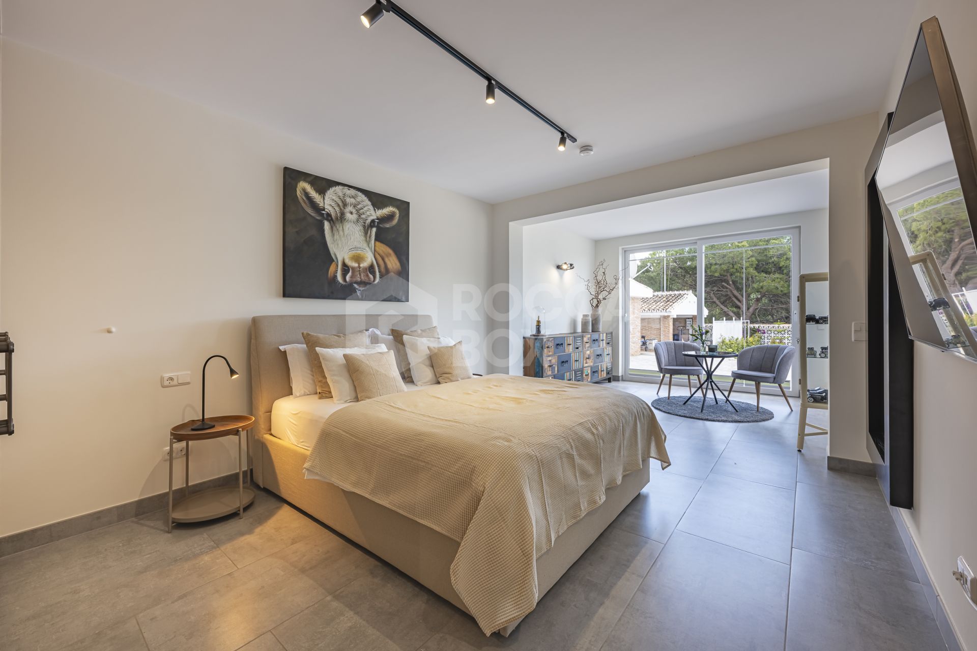 Luxury sea-view villa with development potential for sale in Elviria, Marbella East