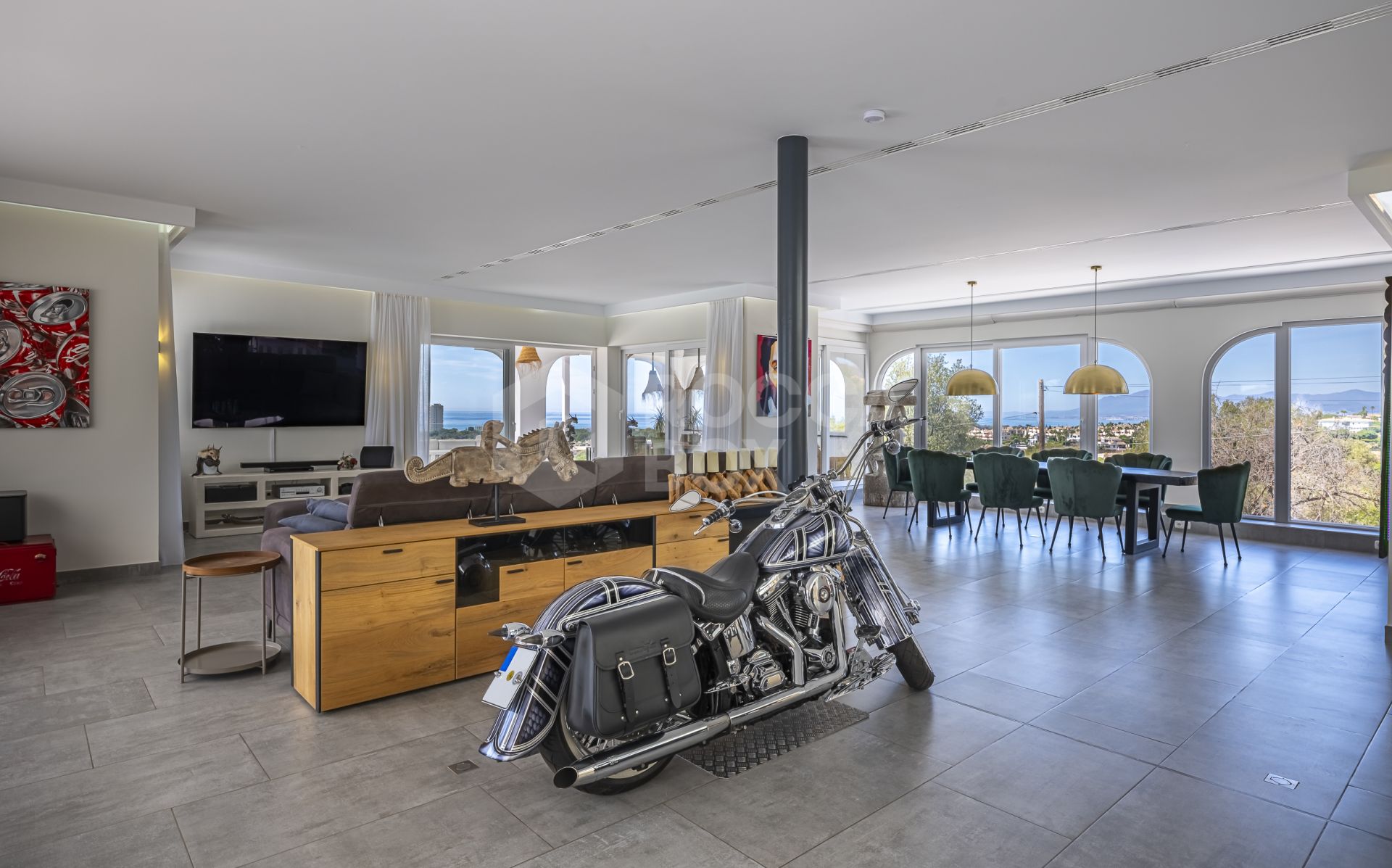 Luxury sea-view villa with development potential for sale in Elviria, Marbella East