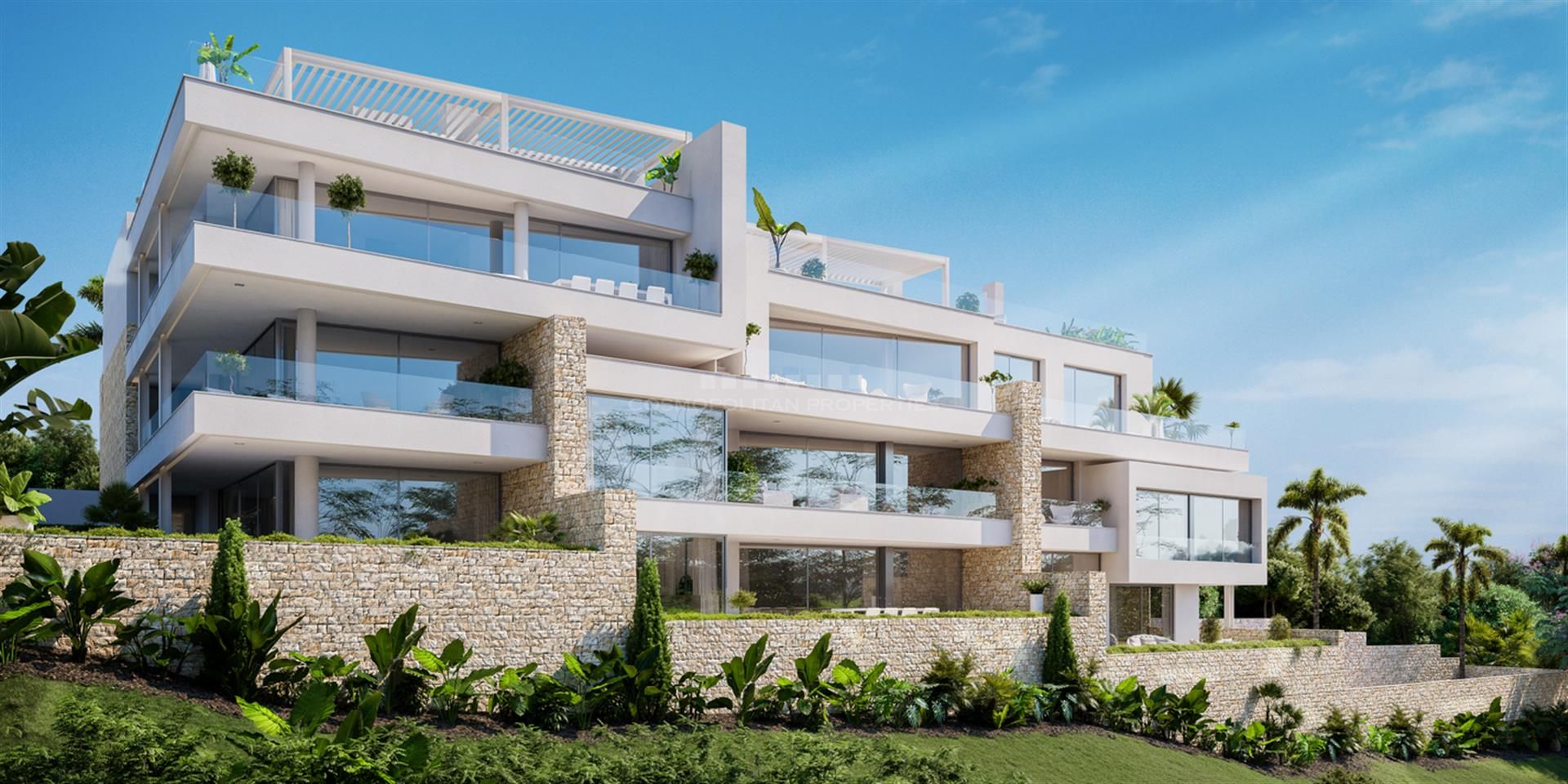 Espectaculares apartamentos estilo moderno nuevo a estrenar en Marbella