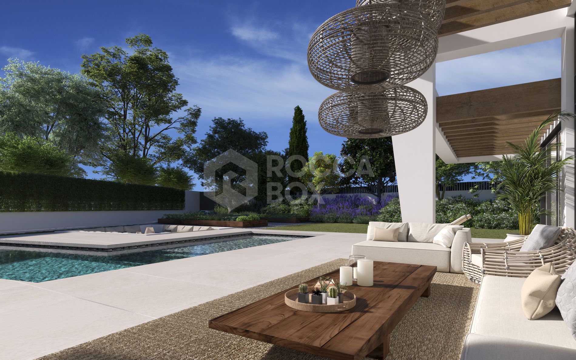 Three unique villas built on one level