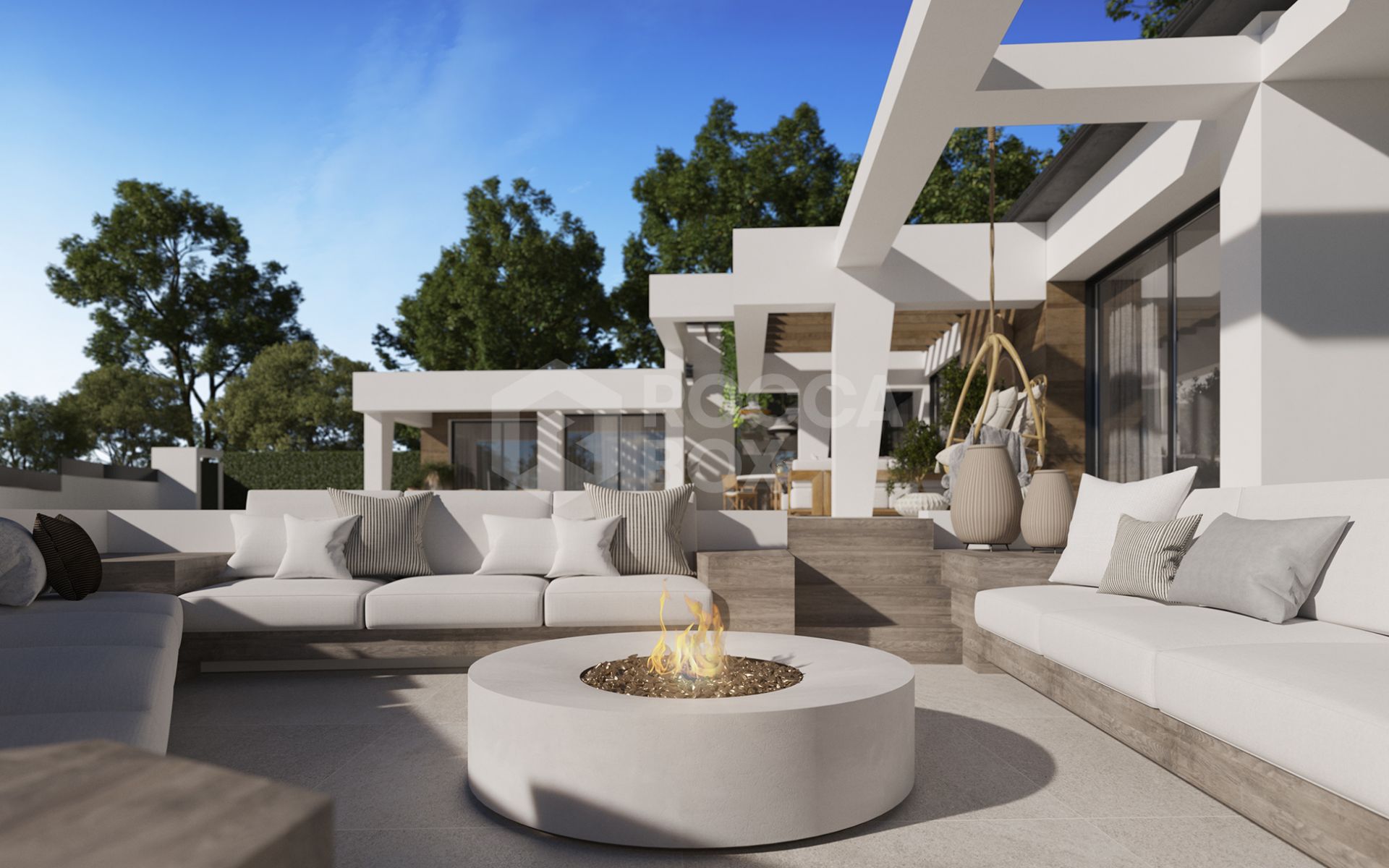 Three unique villas built on one level