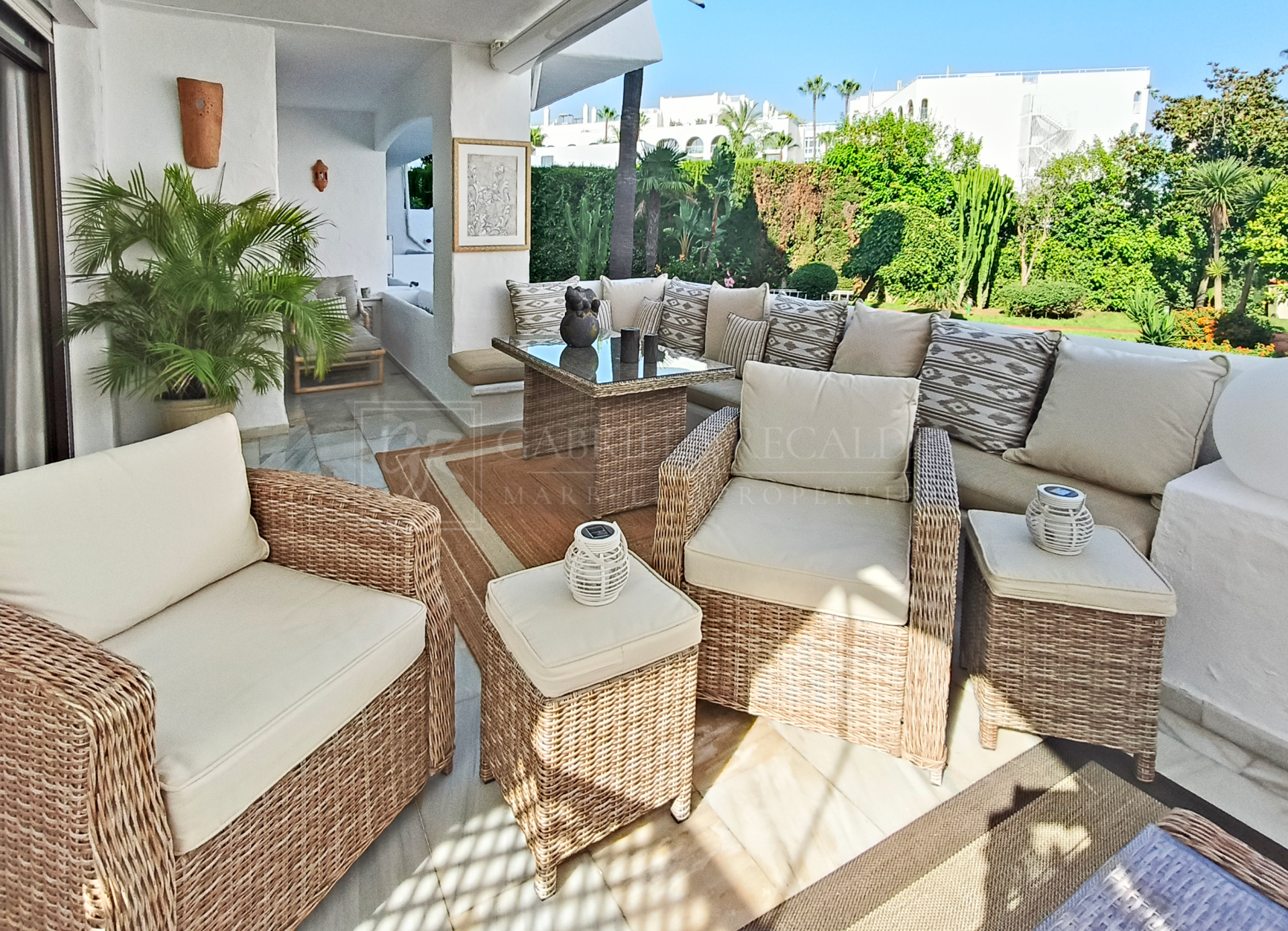 Terrace Living in Puerto Banús: A Lush Sanctuary Steps from the Beach