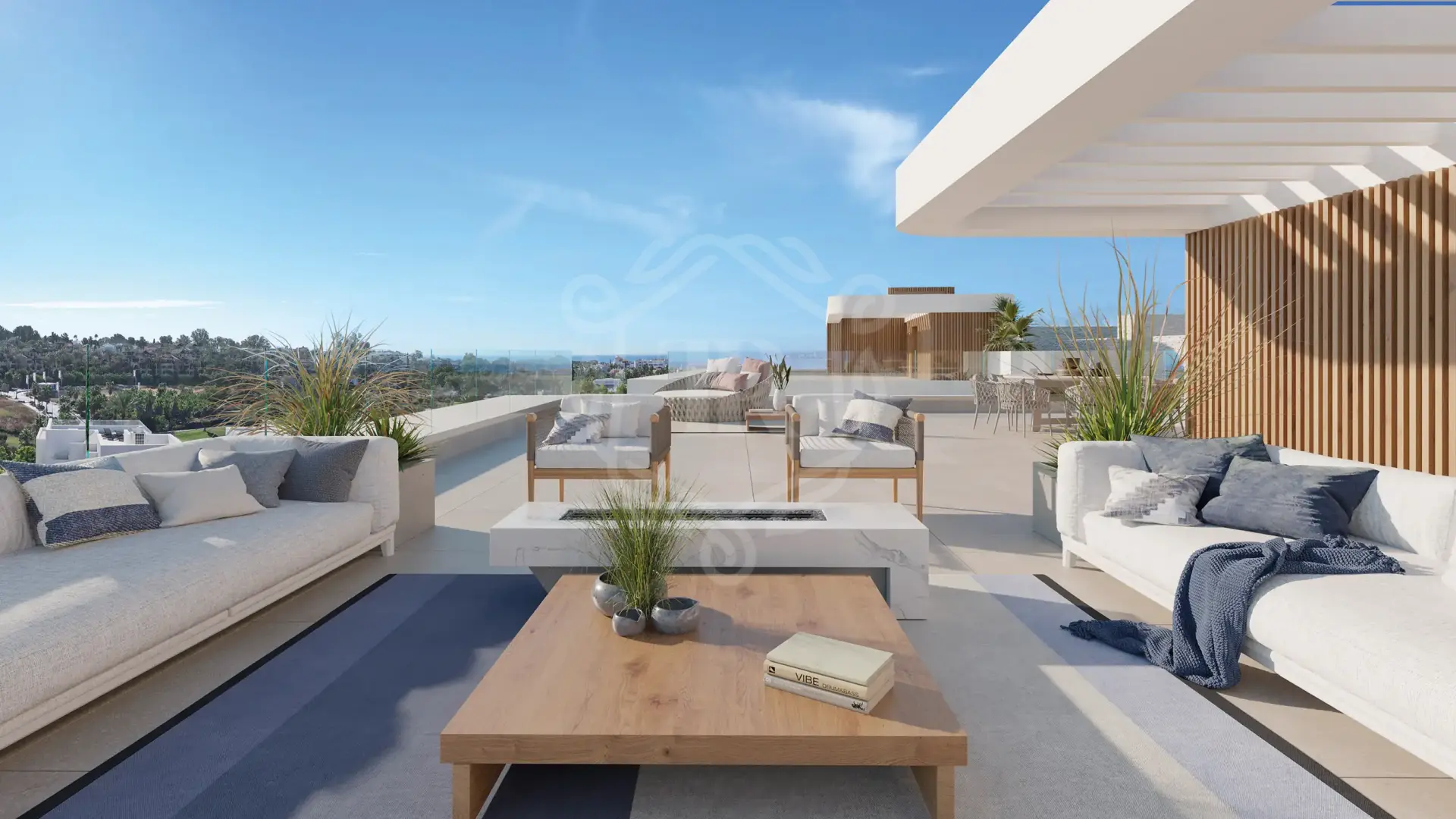 Una zona residencial tranquila caracterizada por elegantes villas y lujosos apartamentos.