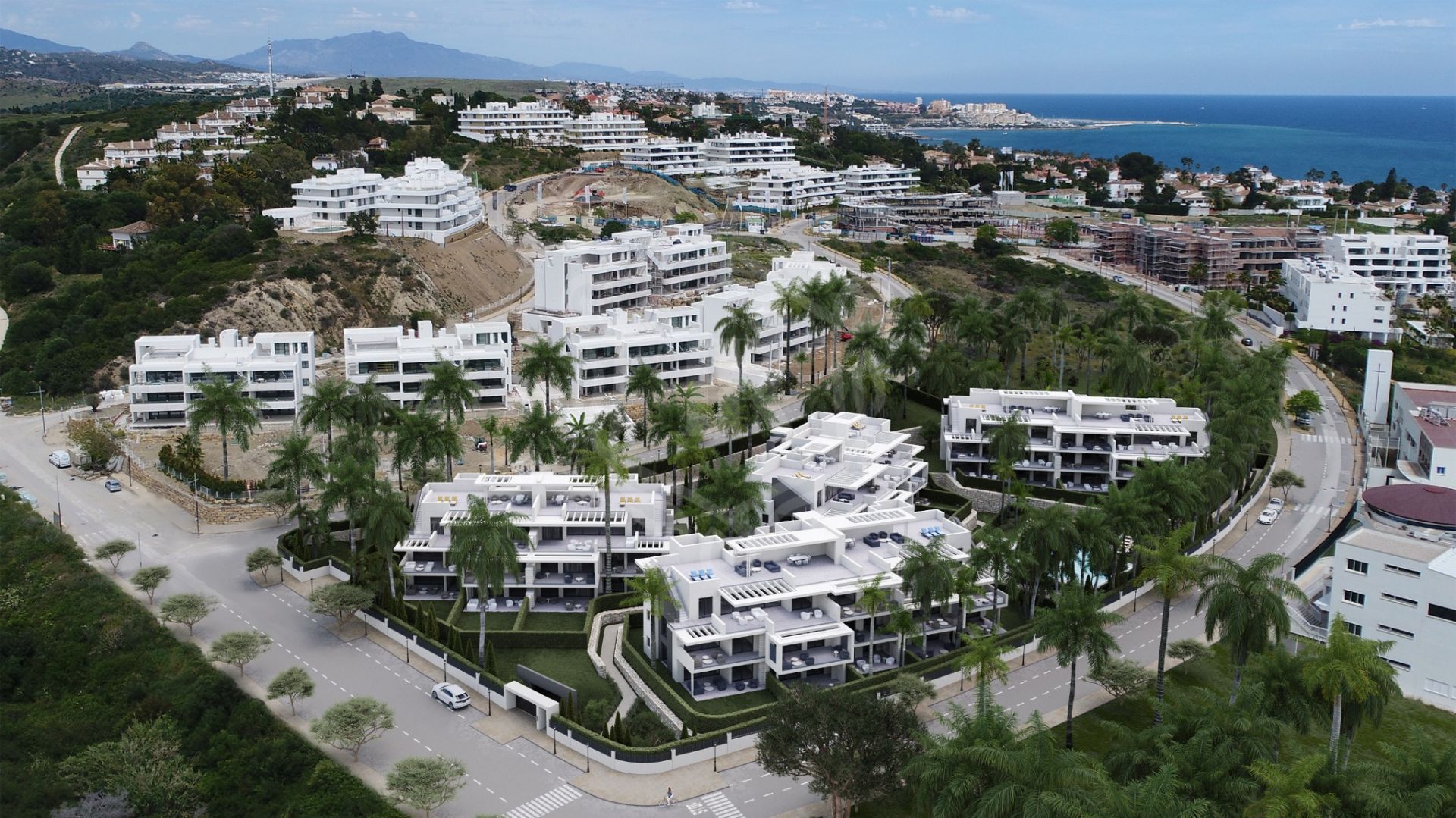 Desarrollo residencial situado en un vecindario bien establecido.