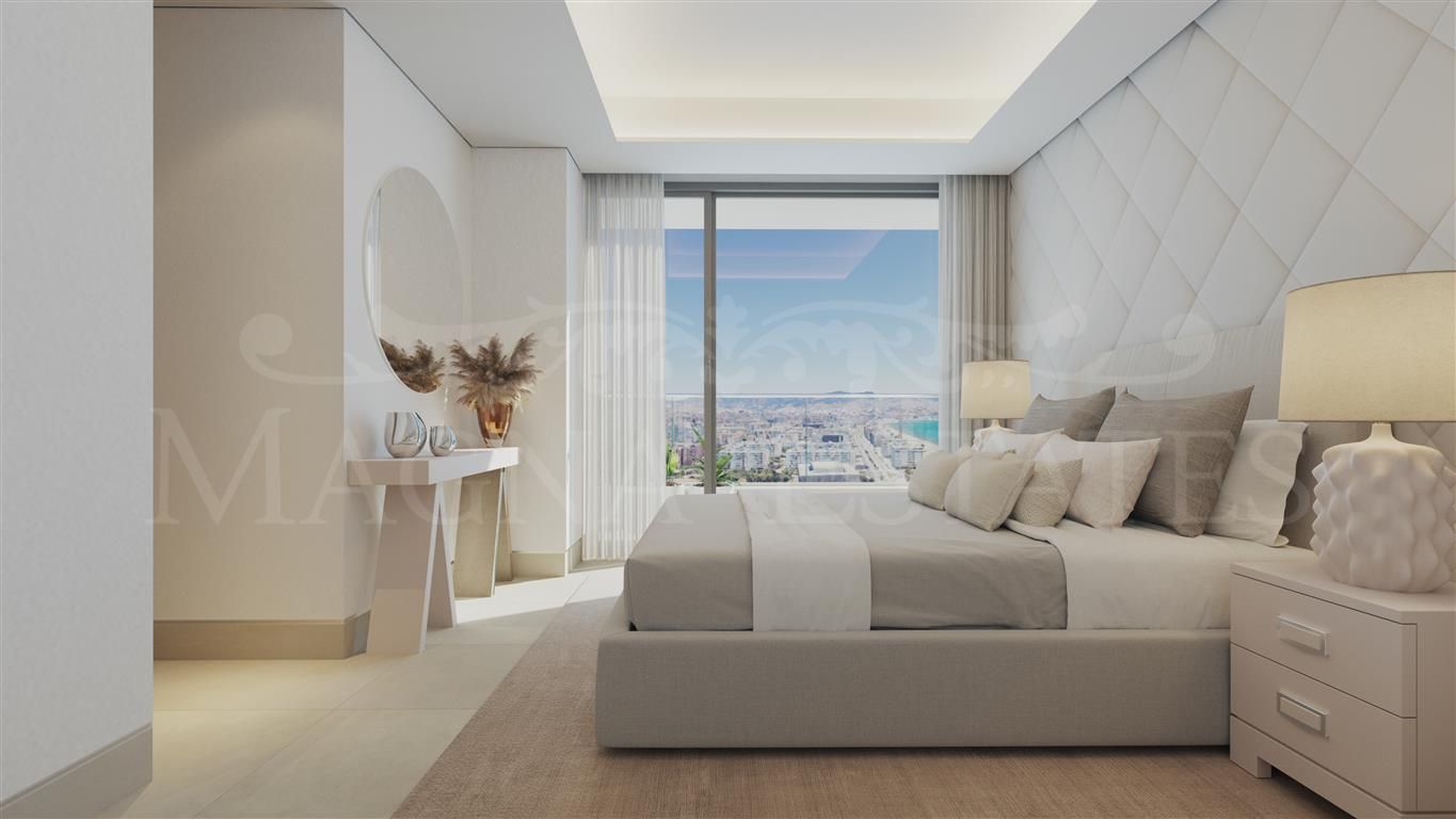Spectacular brand new apartment in first line of beach in Malaga center.