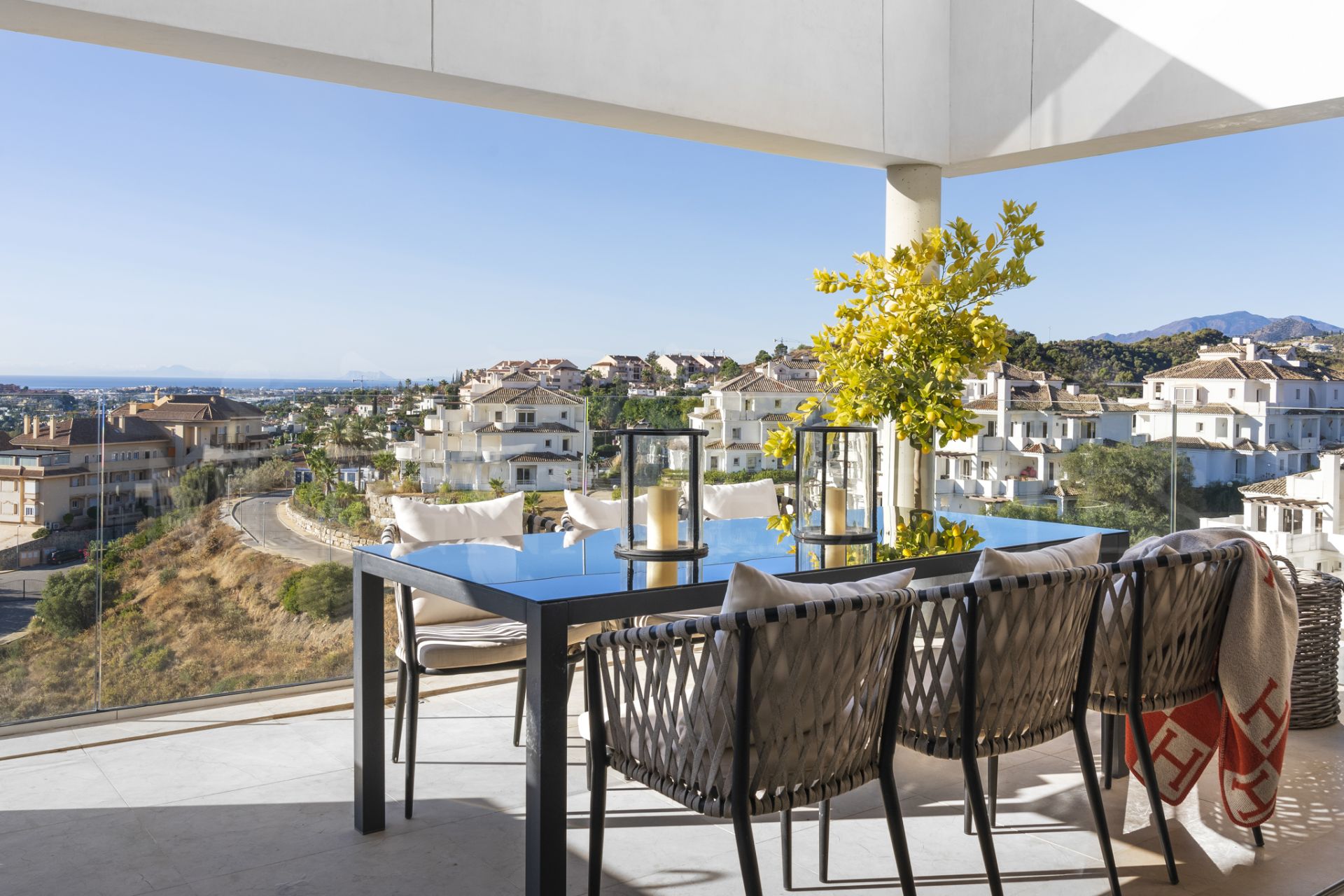 Spectacular duplex penthouse with the best views in Nueva Andalucia, Marbella.