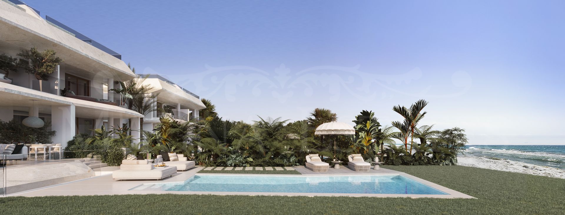 Brand new frontline beach villa in Marbella