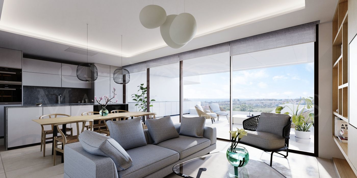 Brand new ground floor apartment with garden in Cancelada, Estepona