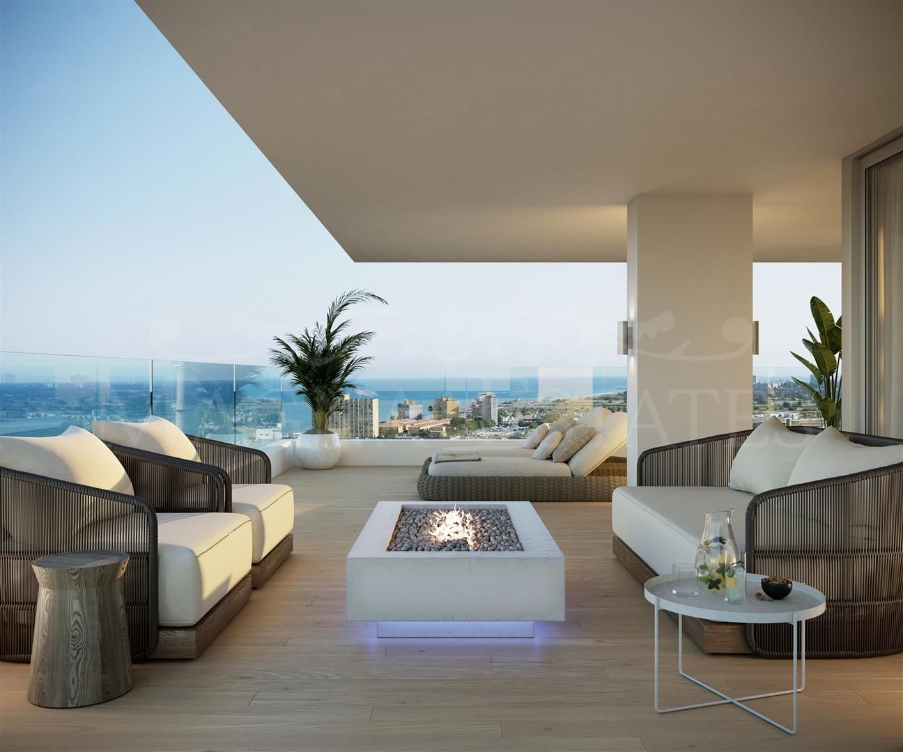 Brand new apartment on the beachfront in Malaga city